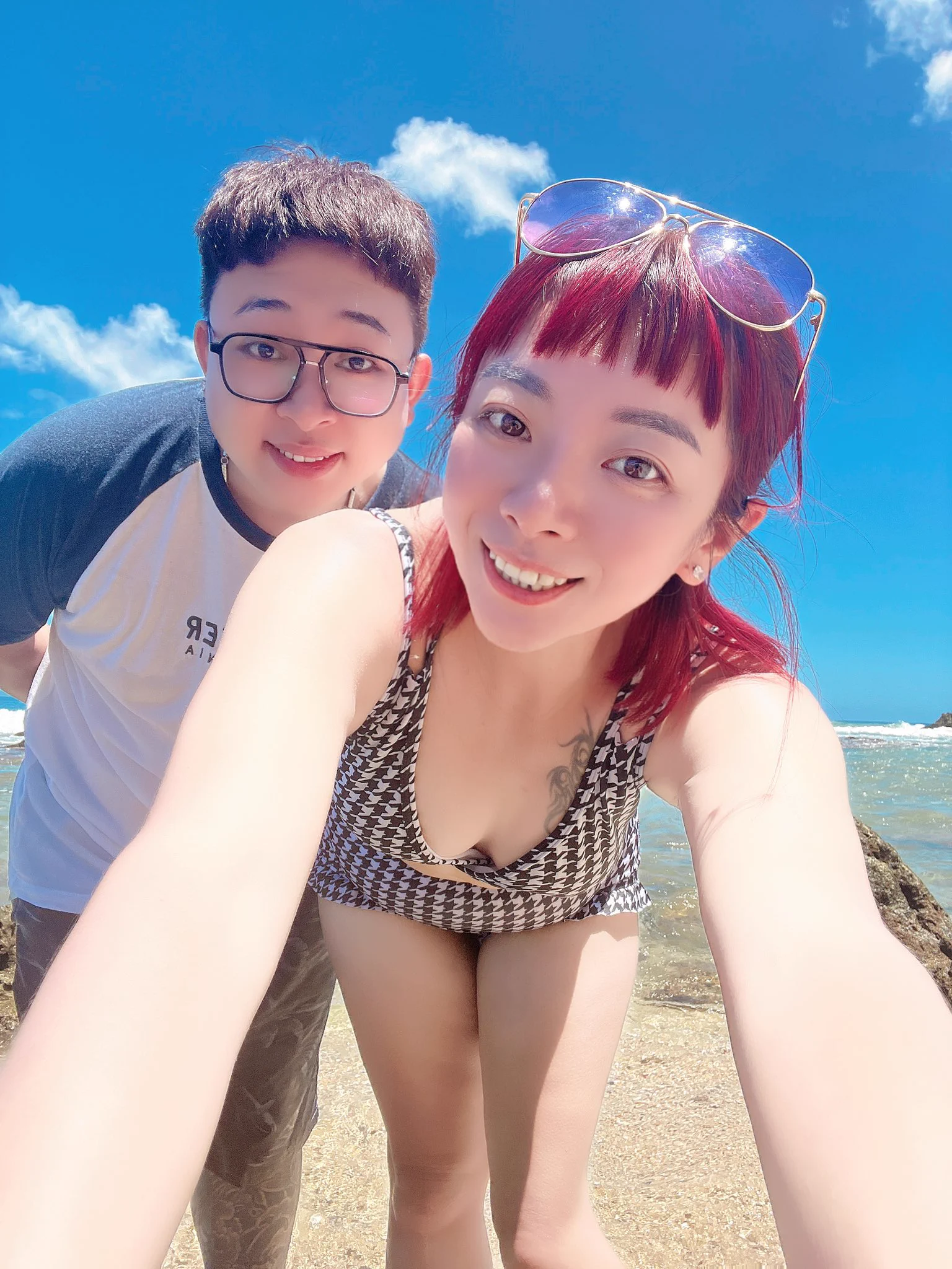還好我夠輕，不然我男友會被壓扁，超愛第一張超浪漫 💕第一次這樣拍 https://t.co/ID0eZvodYu