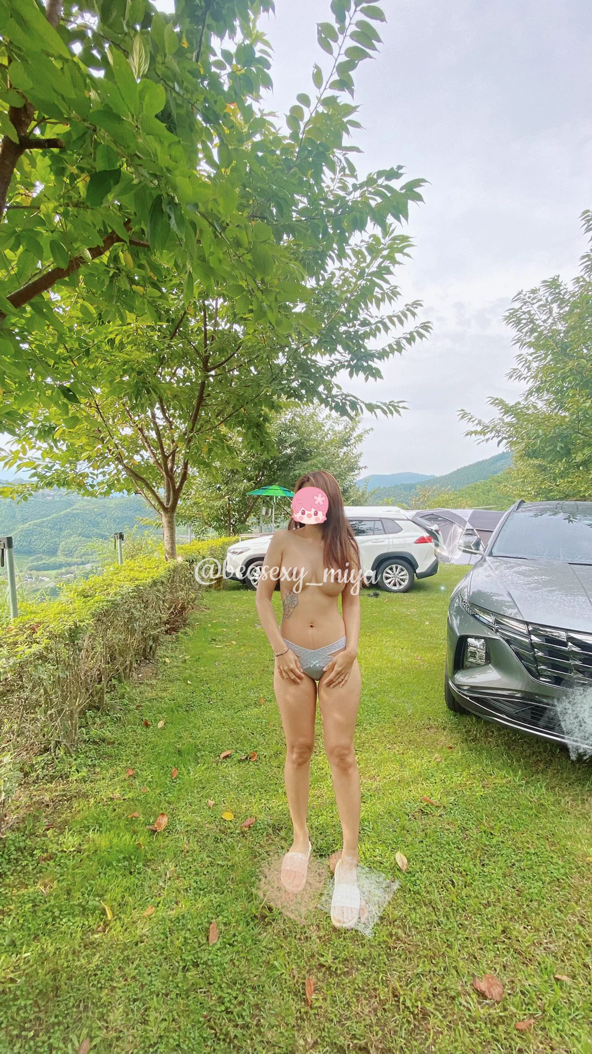 露營⛺️高海拔怎麼還是那麼熱🌞愛上淫區，愛上露出 😈第一次跟推友也是無話不談的好友一起露營，但是沒把你們抓來拍照好可惜🥲🥲下次補一下好嗎🥺🥺@MrC41938513 #露營也可以很清新#聯誼好友清新好友#邪惡露出#厭世收帳#固定一對 https://t.co/zw1NfBQpWN