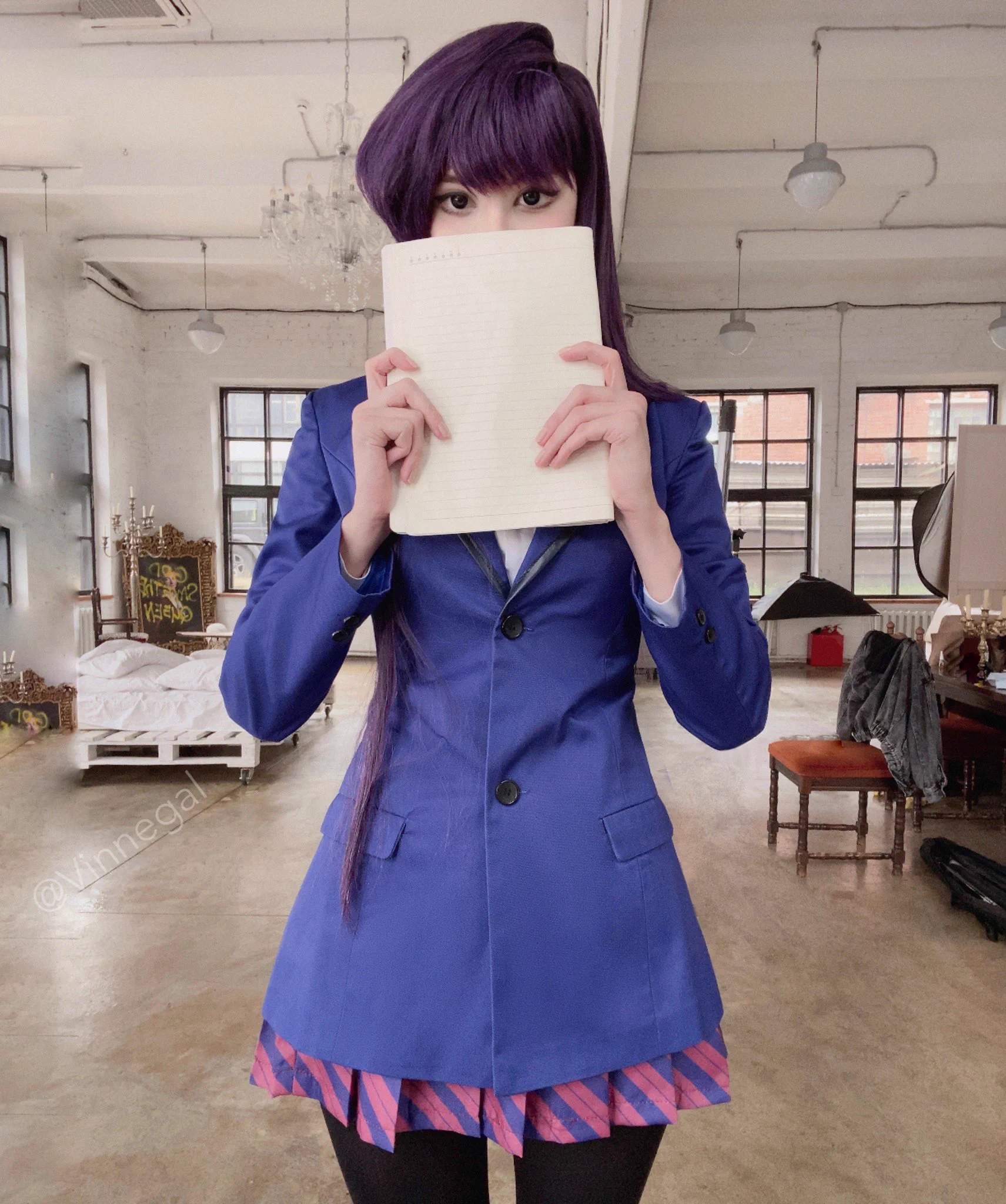 Komi-san 🐈‍⬛💜#古見さんはコミュ症です #komicantcommunicate #anime https://t.co/Hrv7R9iB3l
