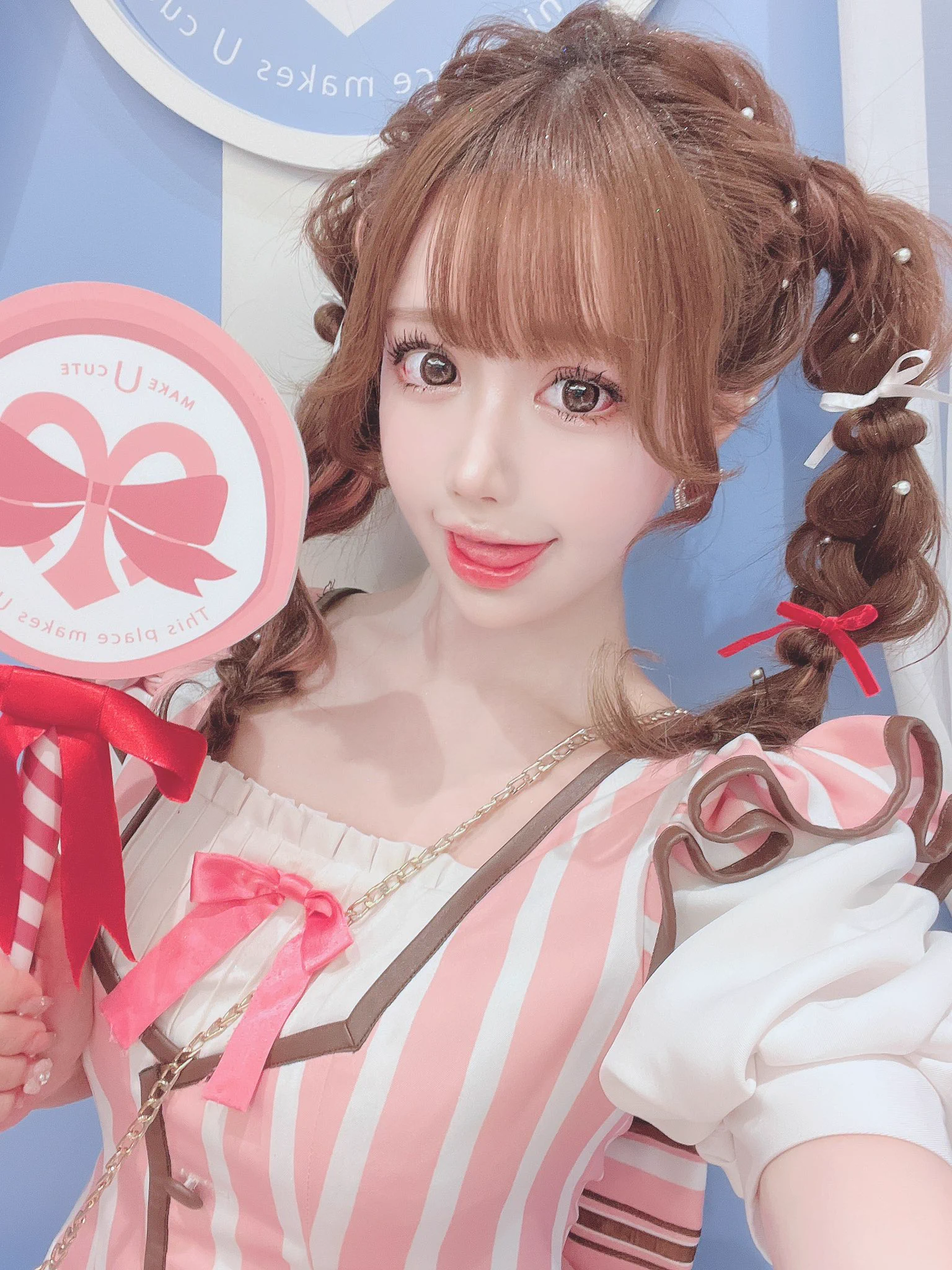 本日めいきゅ〜と狸小路店（@LOWIQ01_staff ）さんラストゲスト出勤です🥺💕💕最終日だからヘアメ行ってきたんだ☺️💗かわちぃ？🥺💕22:00まで居ます！✨会いにきてね💗 https://t.co/vVUEbRsSgO