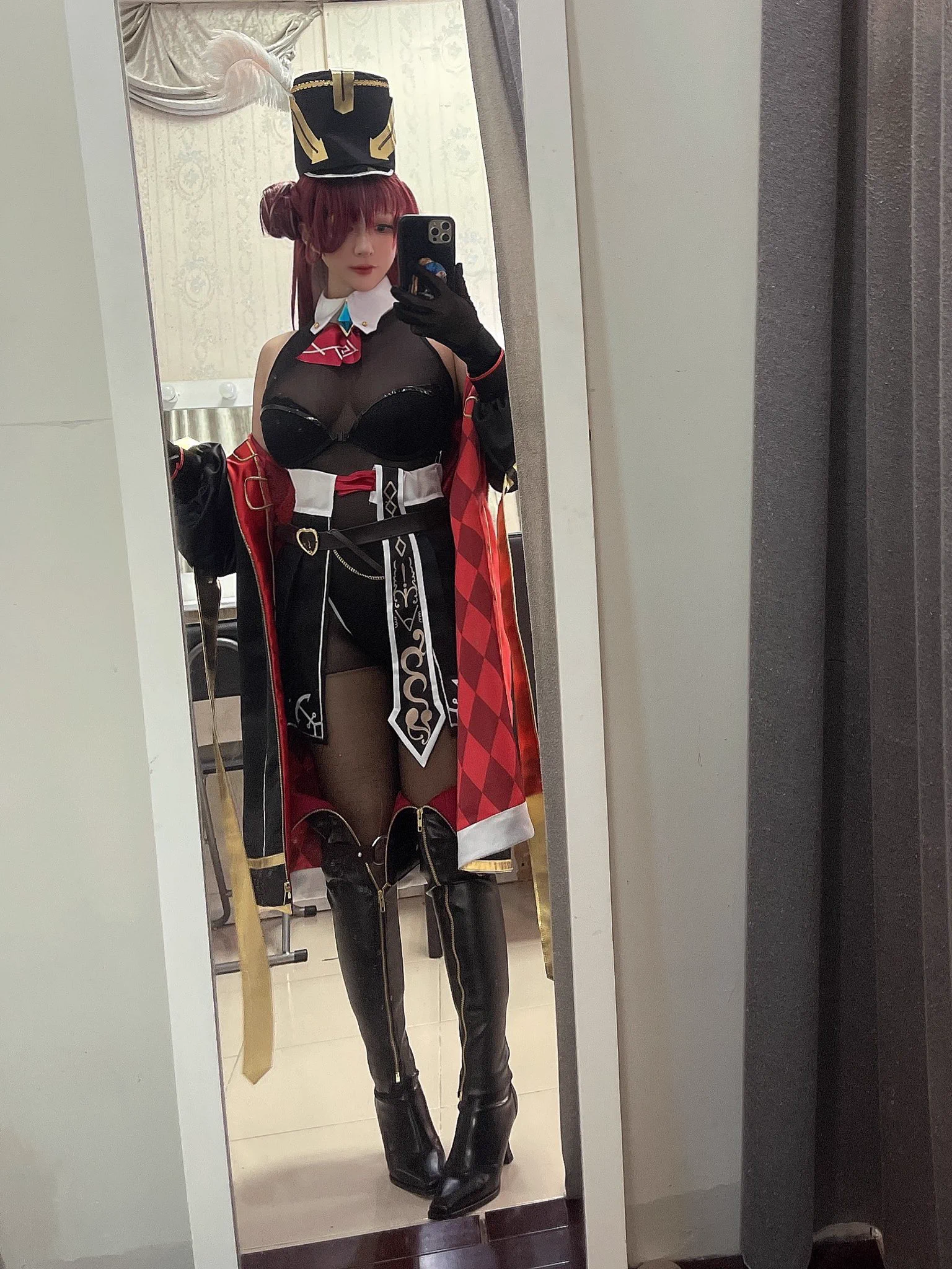 Cosplay コスプレ⚠️船長新衣裝❤️❤️#寶鐘瑪琳 #hololive #宝鐘マリン https://t.co/q5OgoPsVGx