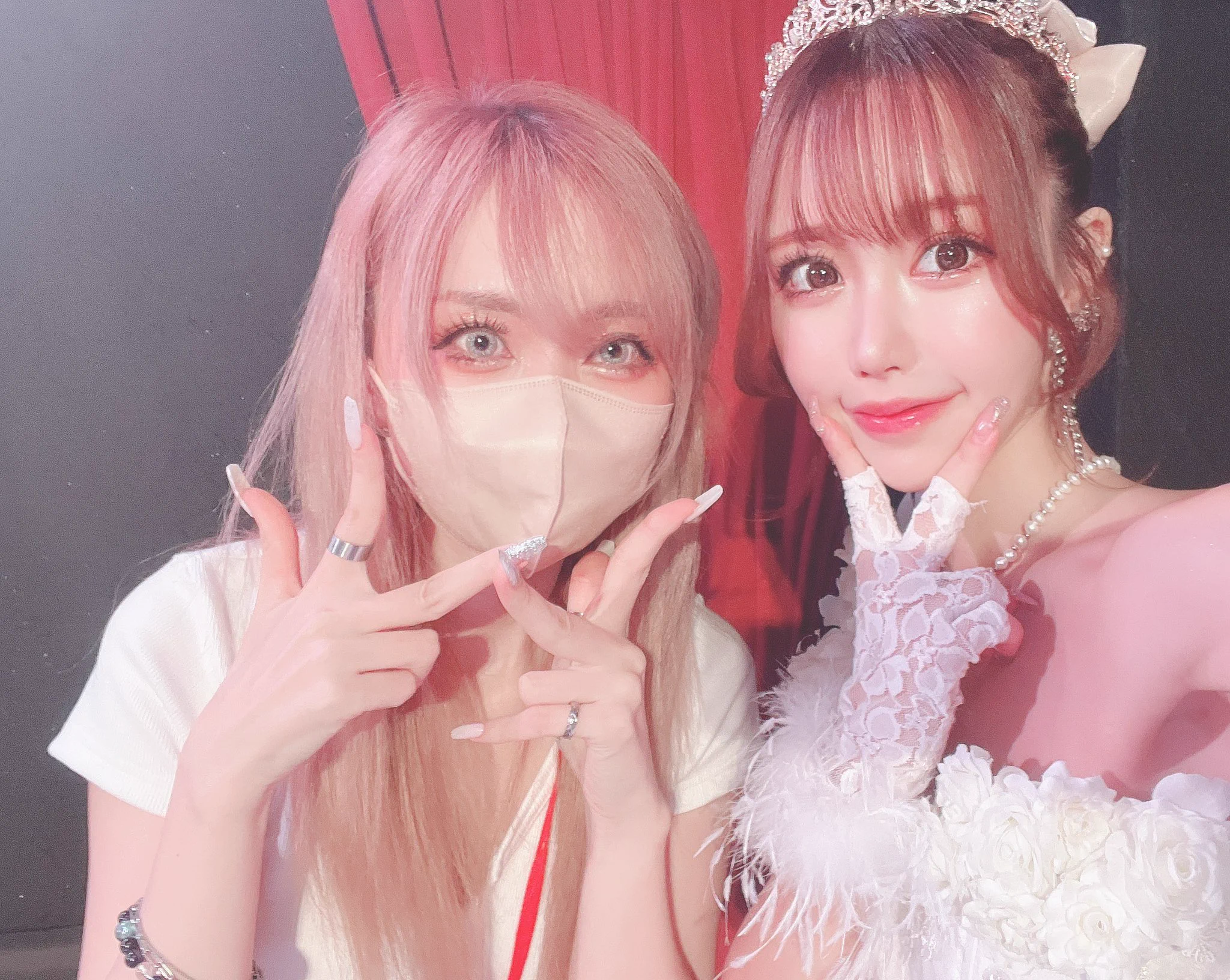 アフターパーティーではライブでスタッフもしてくれてたカモミール（@chamomile_chami ）さんやライブ行けなかったからってチロルちゃん（@mmmlmmm2 ）が駆けつけてくれて本当に心強かったです😭💕💕素敵な人達に恵まれて幸せ感じてる🥺✨眠たいのに余韻で寝れないw https://t.co/kK52GJNsPd