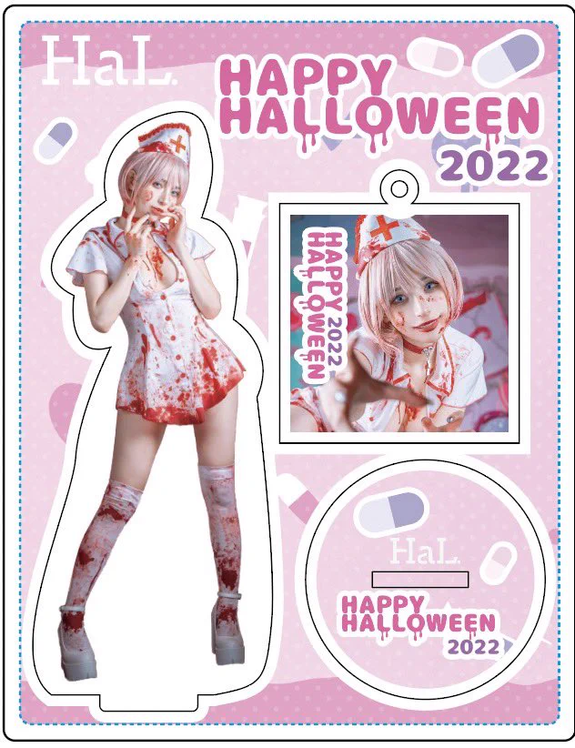 本日21時からハロウィングッズの販売開始します🙌🏻アクキー＆アクスタセット3種類とチェキアルバム3種類です！ https://t.co/zSrO8rjFHW