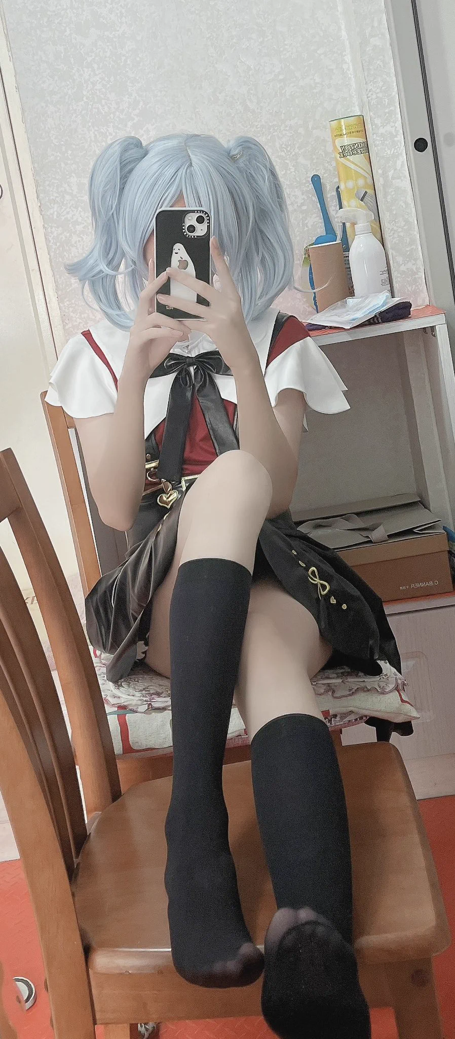 不知道是不是我审美有问题，总觉得蓝发配这套更好看（ #伪娘 #男の娘 #可爱的男孩子 https://t.co/Hv25t4IFYV