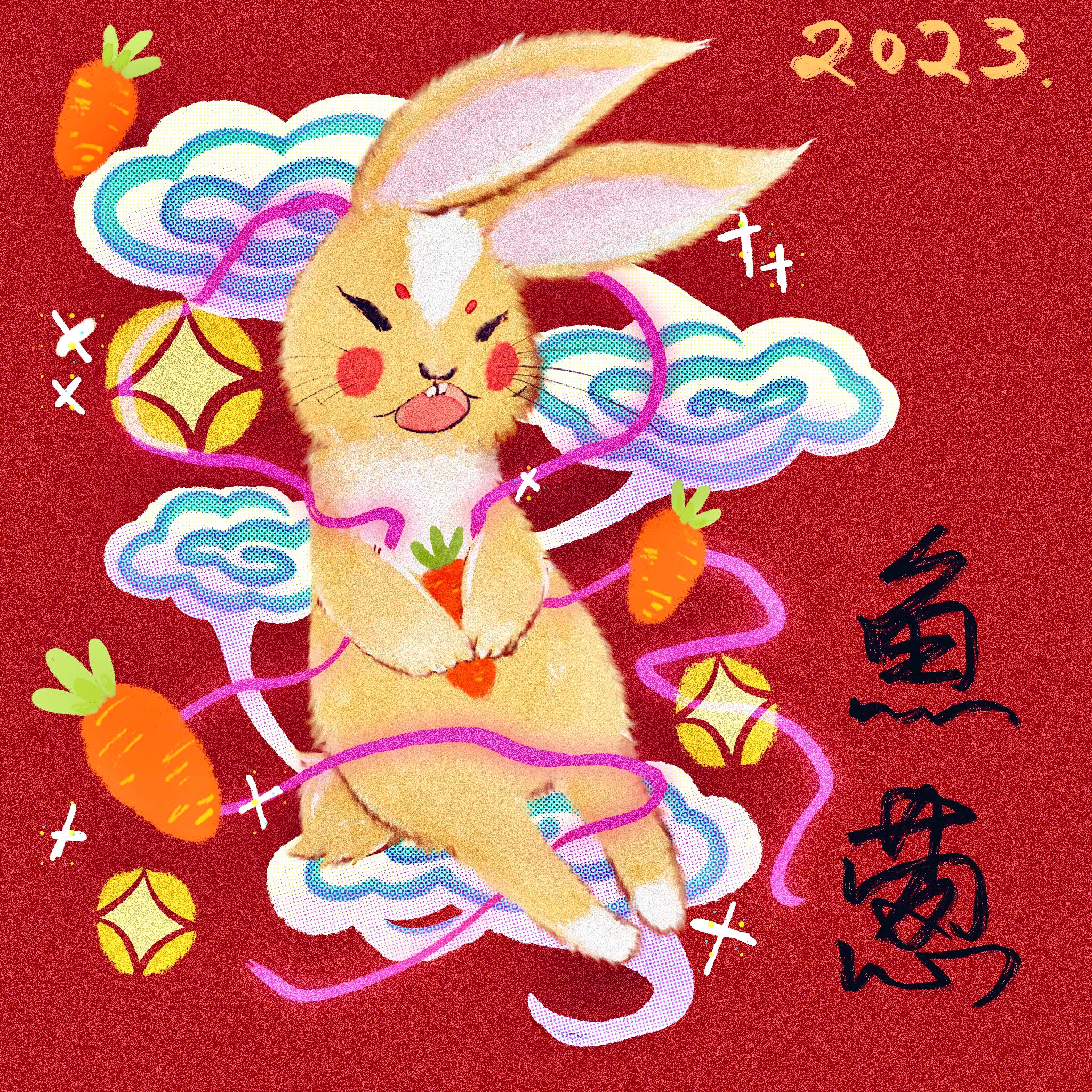 今年没拍照片 画张河图 去吧皮卡兔！！ https://t.co/2dlzqZrp3N