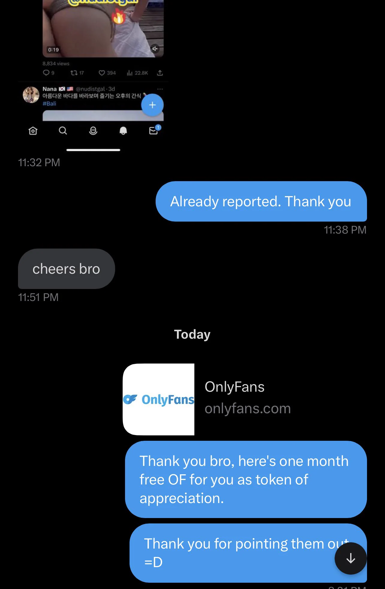 Special thanks to the person who pointed my twin out 😘Free 1 month subscription to my good stuff 😘 https://t.co/n1dIMrxlDz