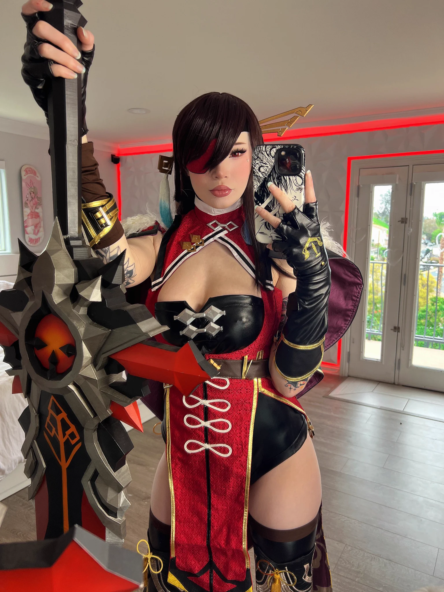 I'm Beidou. You've heard of my ship, The Crux and its crew? If you too love adventure, then join me. I've got your back. 💖#genshinimpact #beidou #cosplay https://t.co/346Nkdr75G