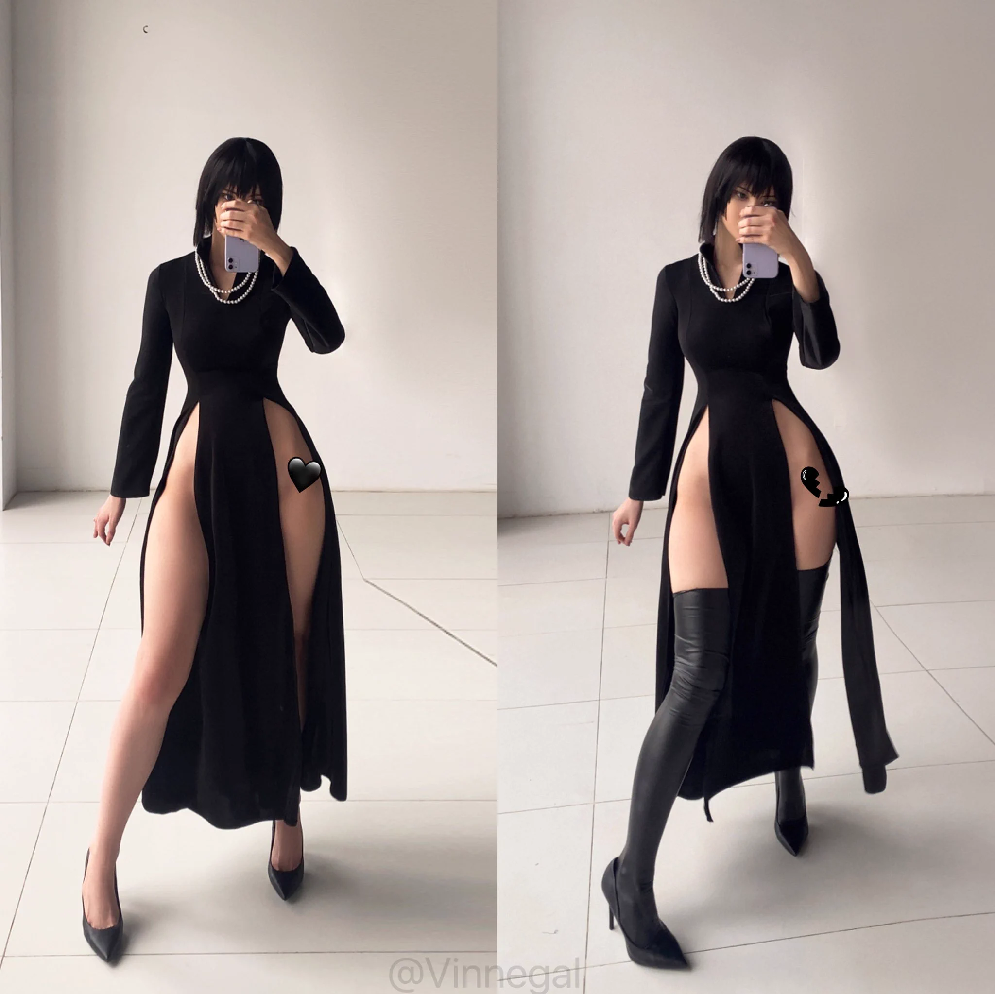 Stockings or bare? 🖤Fubuki from One Punch Man! https://t.co/4g0MQ8G43f