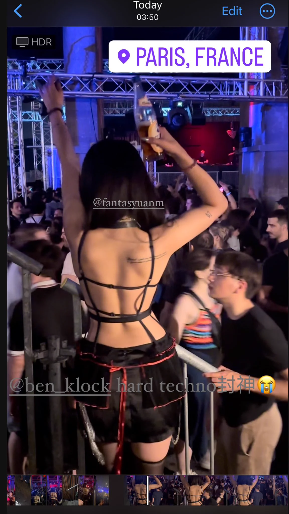 几把hard不hard无所谓 但是techno必须hard😭😭今晚被法国女生夸了十万八千遍 我爱巴黎😭 https://t.co/VCvGul1H7W