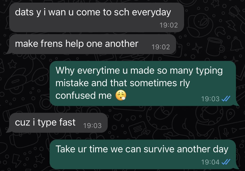 实在是受不了我导师 他基本上每一句话打字都有错的 https://t.co/S6vp3lA5FD