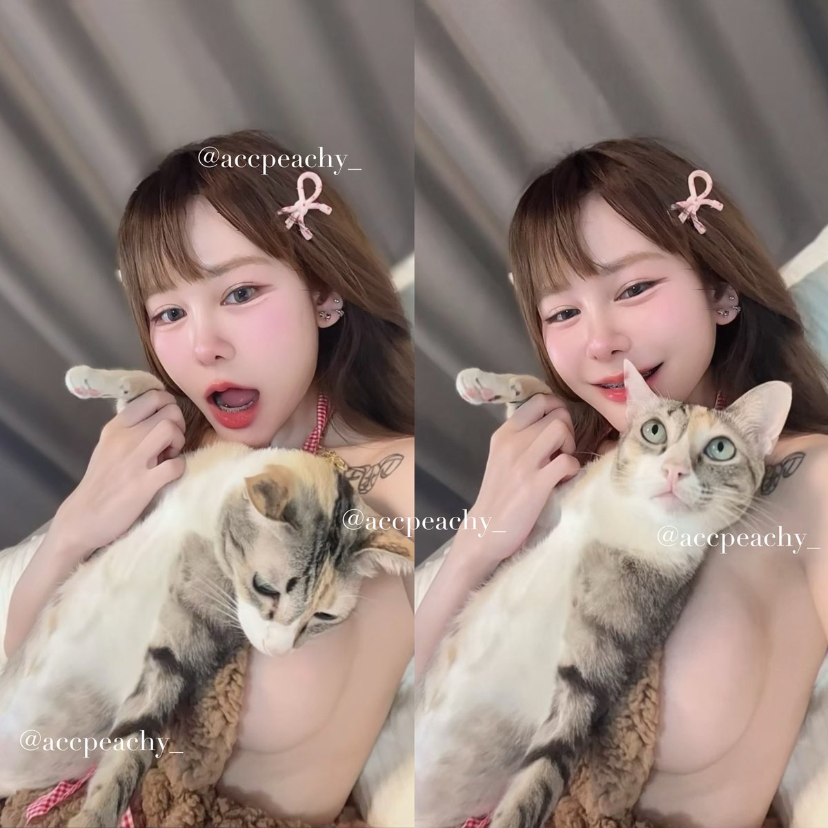 ยัยพีชกับนังมู่ 🤭 https://t.co/Zkcqd4G7Aa