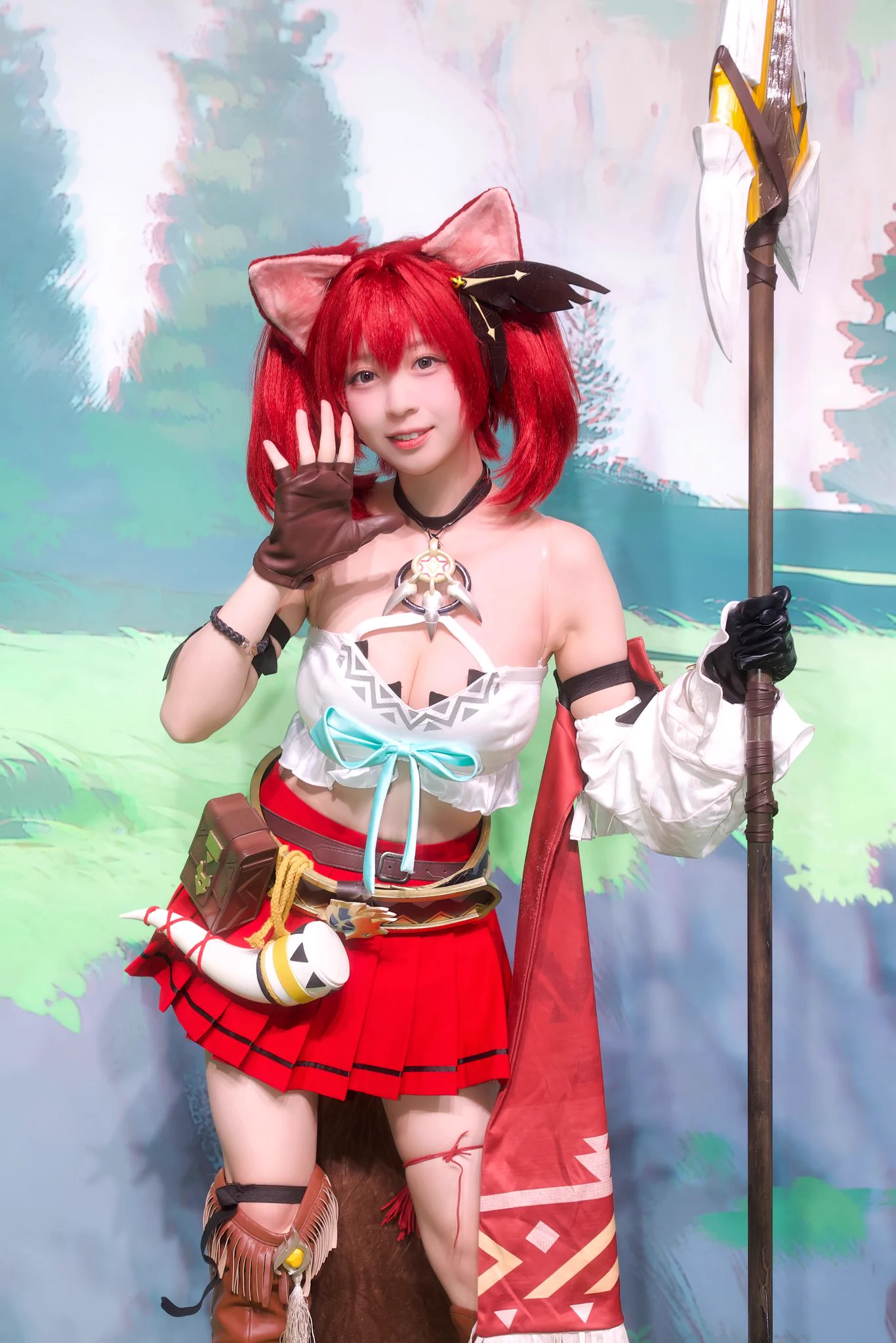 2025.9.27 東京ゲームショウ2025 Day4
アズールプロミリア　ブース

モデル：yamiさん(@chanbaekkailu1 )
アズールプロミリア　テララ

二日間ではじめてyamiちゃんを撮りました！キャラと本人もめっちゃ可愛いദ്ദി˶ｰ̀֊ｰ́ )撮影ありがとうございました🥹

#TGS2025 
#アズールプロミリア #アズプロ https://t.co/558LS6AD0B