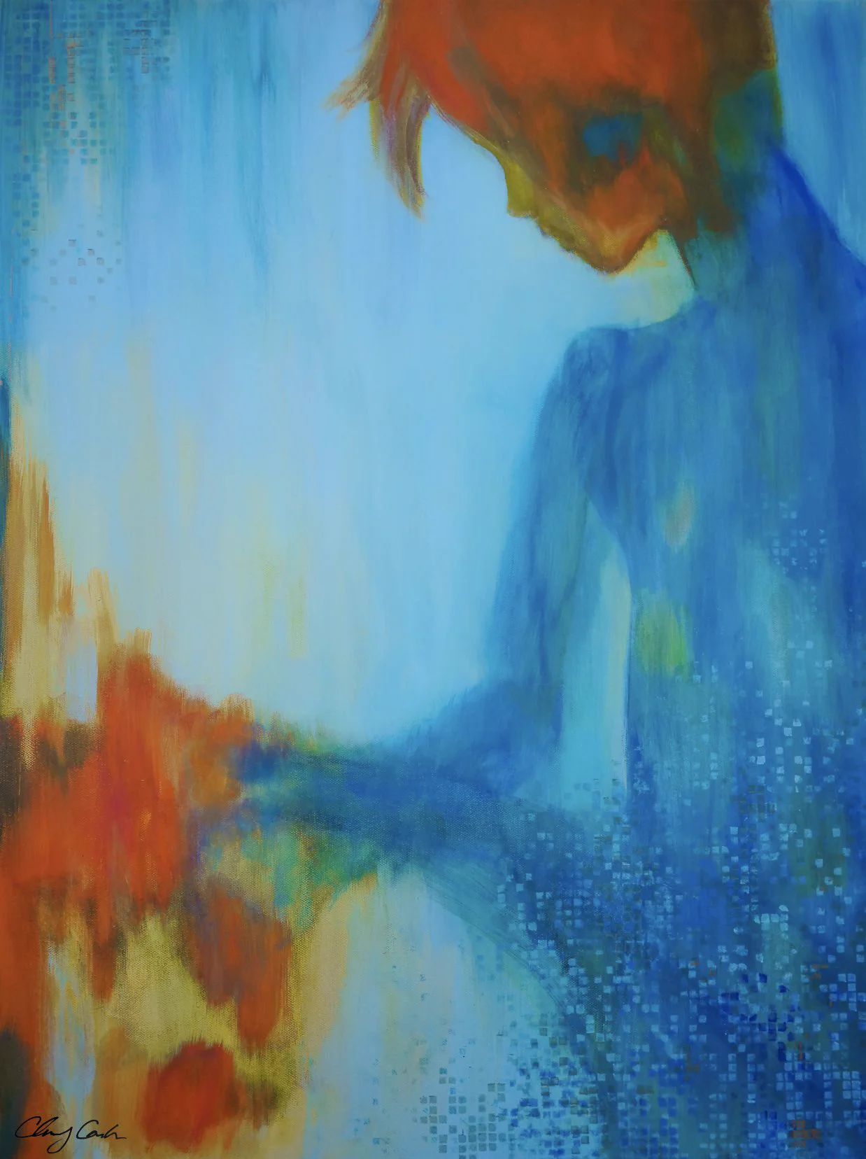 {Fragmented memory } Large painting 28x22 - original available - https://t.co/s9nzM1qLFU #painting #art https://t.co/liGvHY38OH