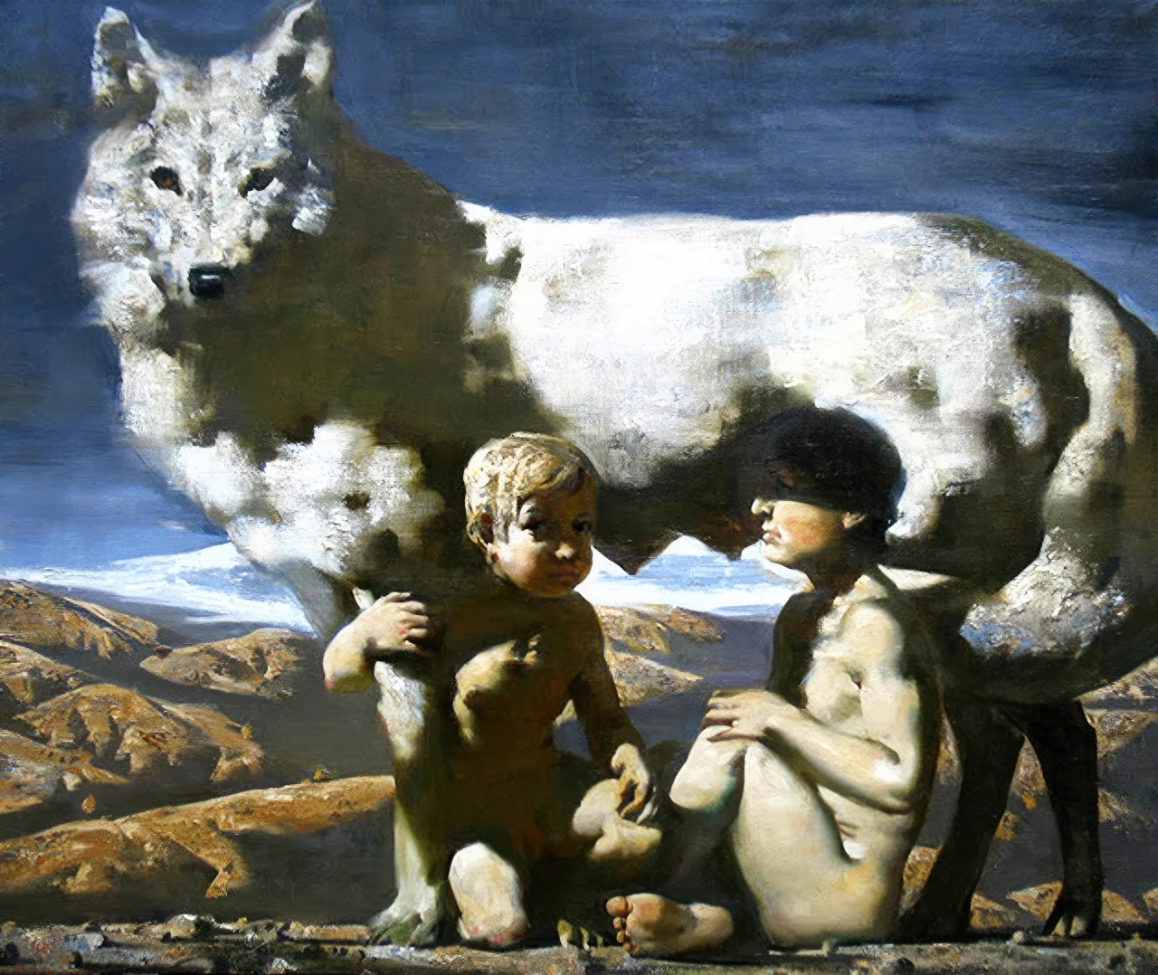 Romulus and Remus. Artist: Alexander Novoselov (b. 1980). Medium: oil on canvas. https://t.co/lDIYWFeJTT