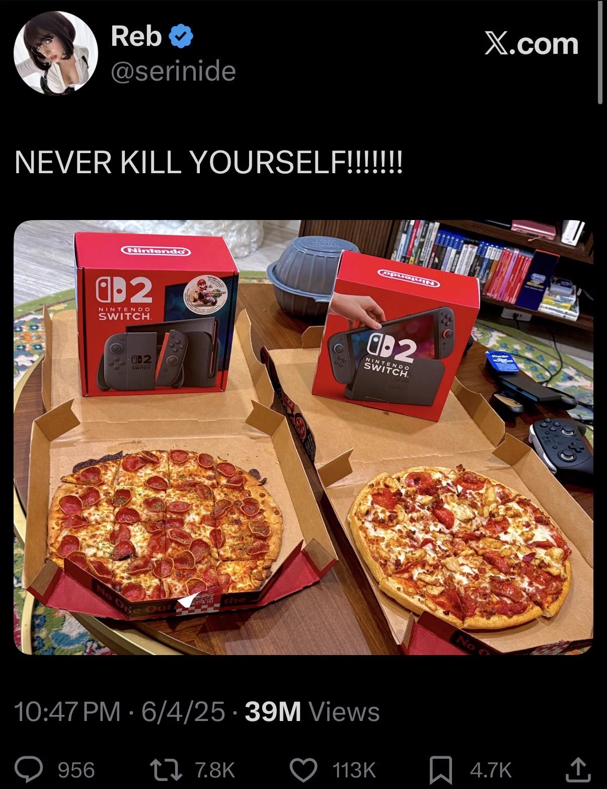 bought a switch 2 and a pizza https://t.co/WCGg68ld4h
