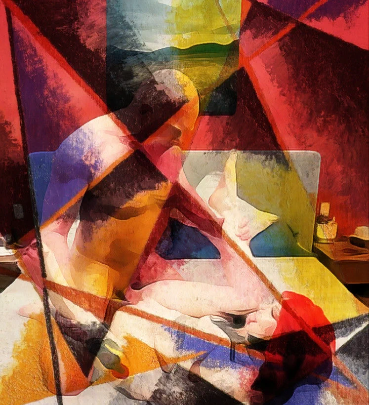 My friend @lorelaidoordie and I are so iconic that we inspired a fan on BlueSky to make art out of our video 😊👏 https://t.co/TLZgy7UtkF