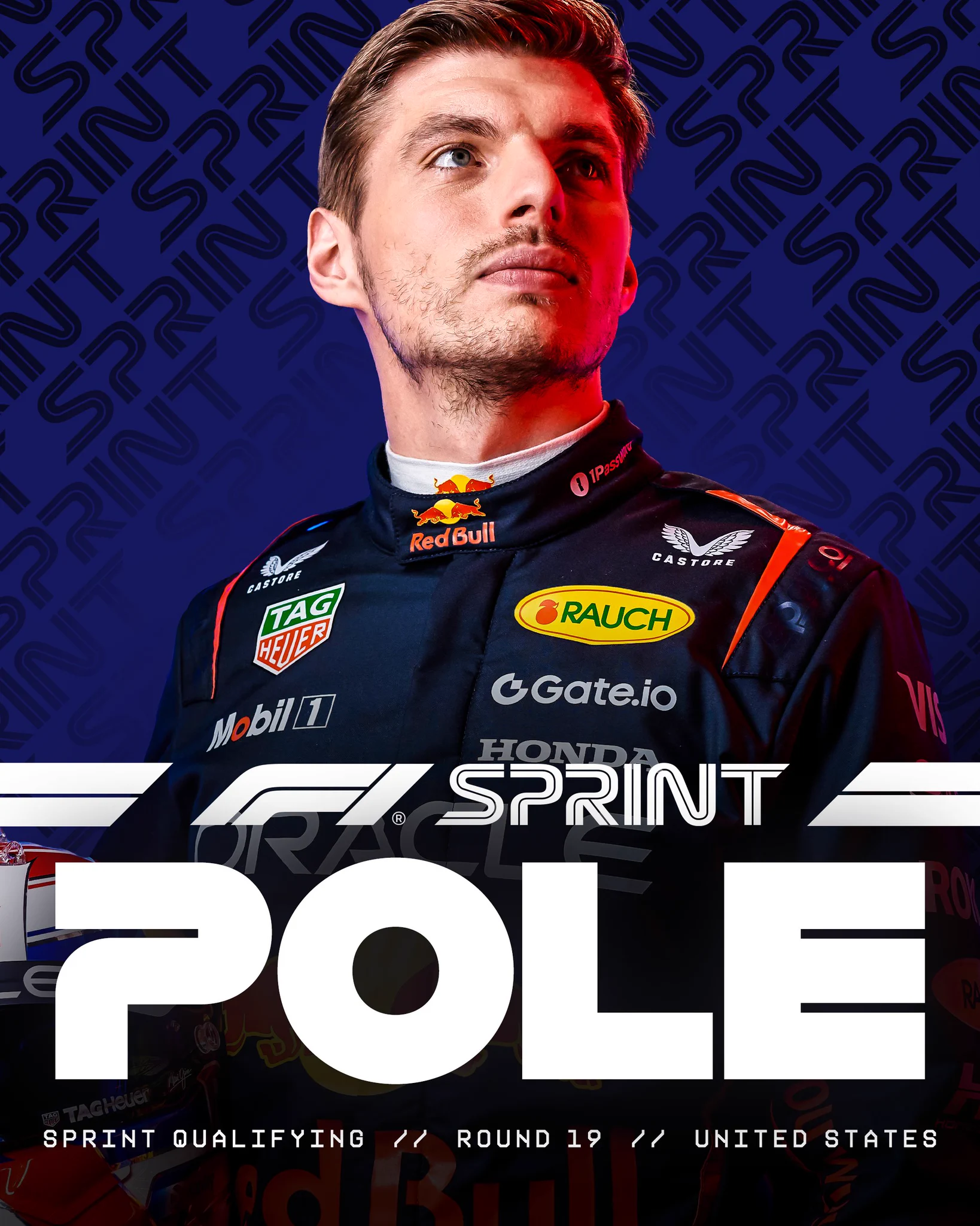MAX VERSTAPPEN IS ON SPRINT POLE!! 🥇

What a lap from the Red Bull driver! 👏

#F1Sprint #USGP https://t.co/jZeq7h0GwK