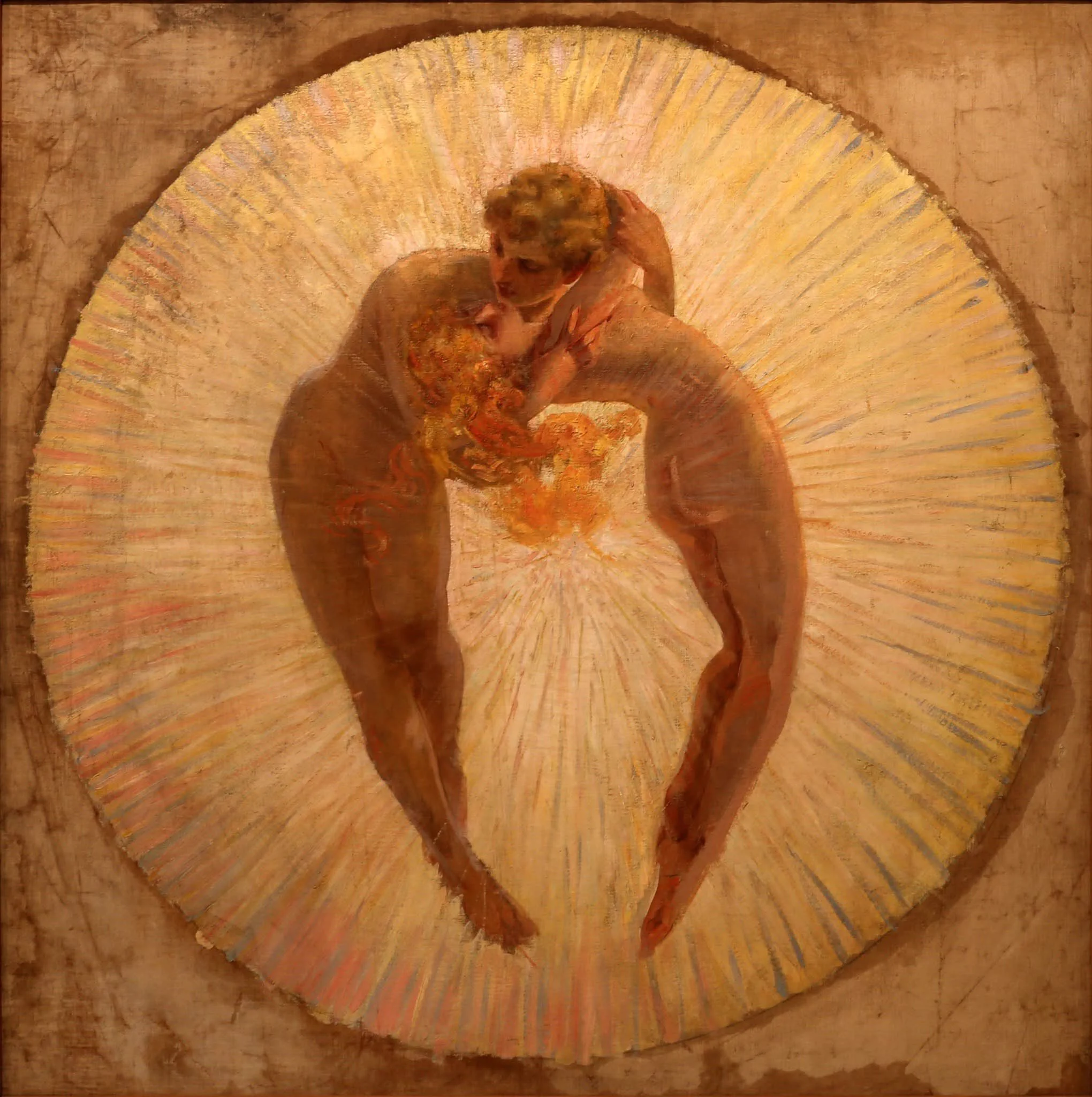 “Wherever you are, and whatever you do, be in love.”
― Rumi 

Amor and Psyche 
by Adolfo de Carolis https://t.co/vKnlFySe30