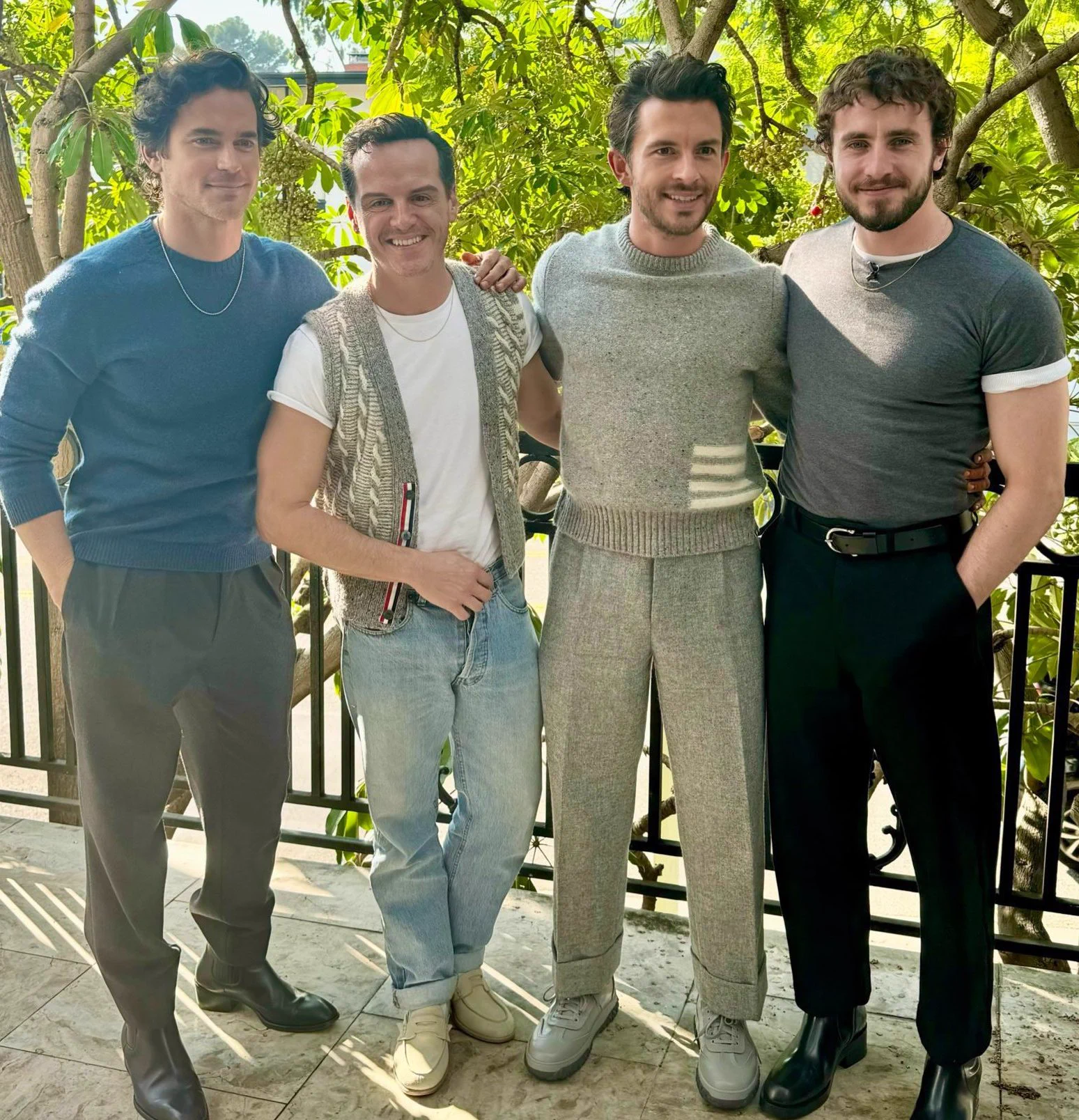 Paul Mescal, Jonathan Bailey, Andrew Scott e Matt Bomer. https://t.co/7QFmCp97Pk