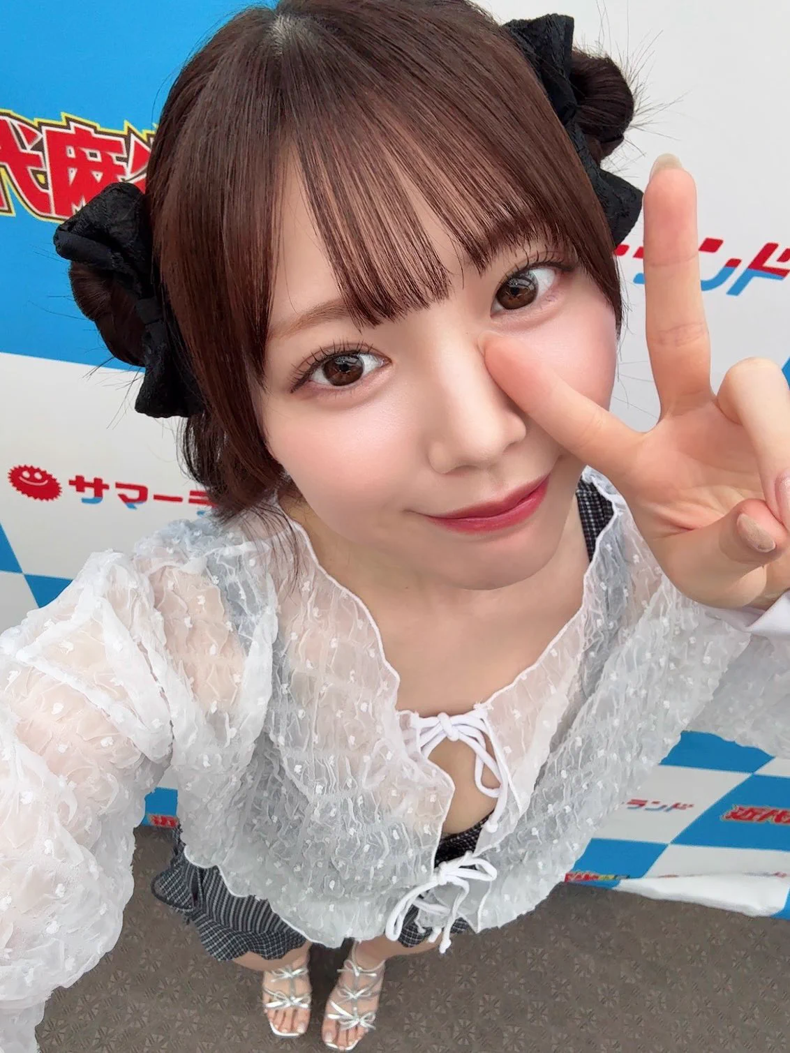 キンマーありがとうございました🫶🏻
雨の中来てくれて大感謝です🙂↕️
風邪ひかないように気を付けてね!!
またね〜
 #近代麻雀常夏祭 https://t.co/CL889S9yzv