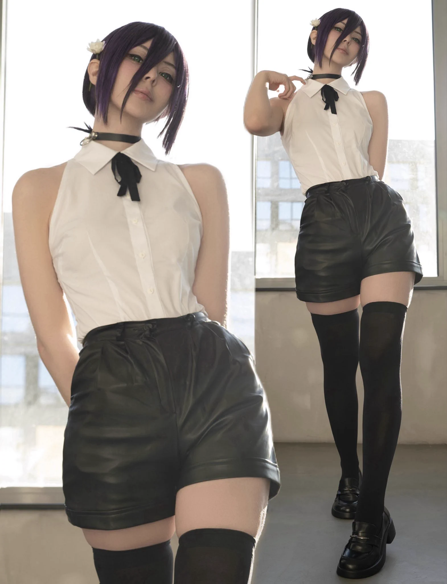 my reze cosplay from chainsaw man 🖤 https://t.co/Py4btOCcij