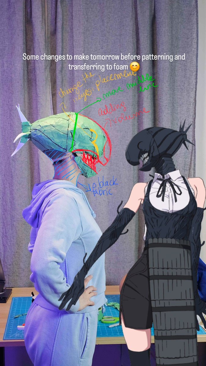 Working on crafting my Bomb Girl cosplay from Chainsaw Man https://t.co/aIwB1zxSP9