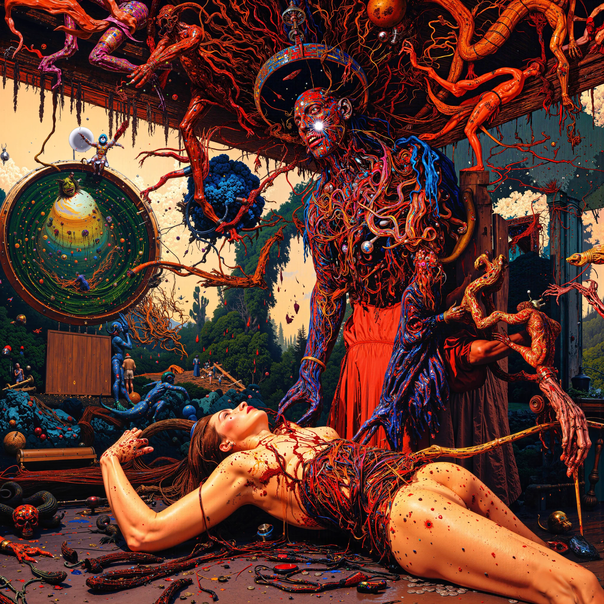 AI artists embracing artifacts are rejecting the new academy, and it isn't art school anymore... it's the clean aesthetic of corporate AI. It's Midjourney's Terms of Service. It's the dopamine-scrolling softcore that looks like every other Instagram AI account. It's generative slop optimized for engagement metrics.

Chaos reigns supreme. More is more. The artifact is prayer and provocation. This is the new Surrealist movement.

The six-fingered hand isn't a mistake. It's a manifesto. Those texture bleeds, morphological glitches, the places where the algorithm's dreams collapse into beautiful wrongness—that's not failure. That's the new automatism.

Let it bleed. Let it artifact. Let it be six-fingered and morphologically impossible and beautiful in its brokenness.