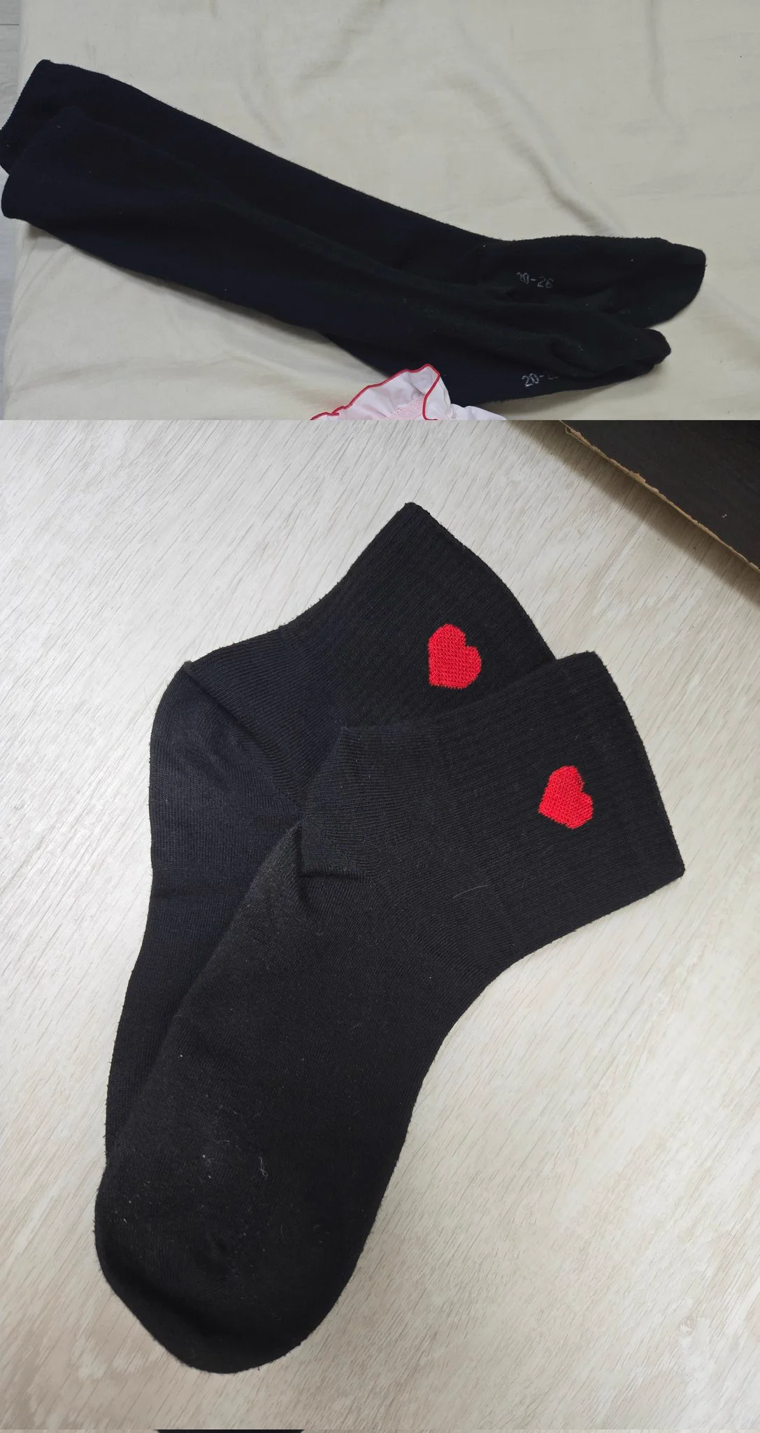 更新
黑色愛心襪500
Nike襪600
黑色膝下襪600
白色內褲800
藍色內褲800
草莓內衣1500
藍色蕾絲內衣2000
黑色內衣2000

內褲+內褲 優惠1200
襪子+內褲 優惠1200
襪子+襪子 優惠1000

不附照片 僅寄送 無面交 需先匯款 不客製化 穿一天

購買任意商品，想要的話可以索取用過的胸貼，送完為止 https://t.co/8KFNN5C8RU