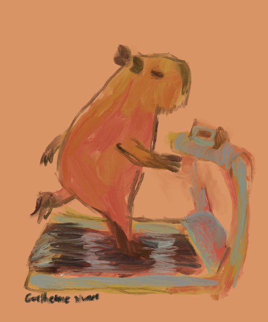 capybara running on the treadmill https://t.co/148VXNr2C2