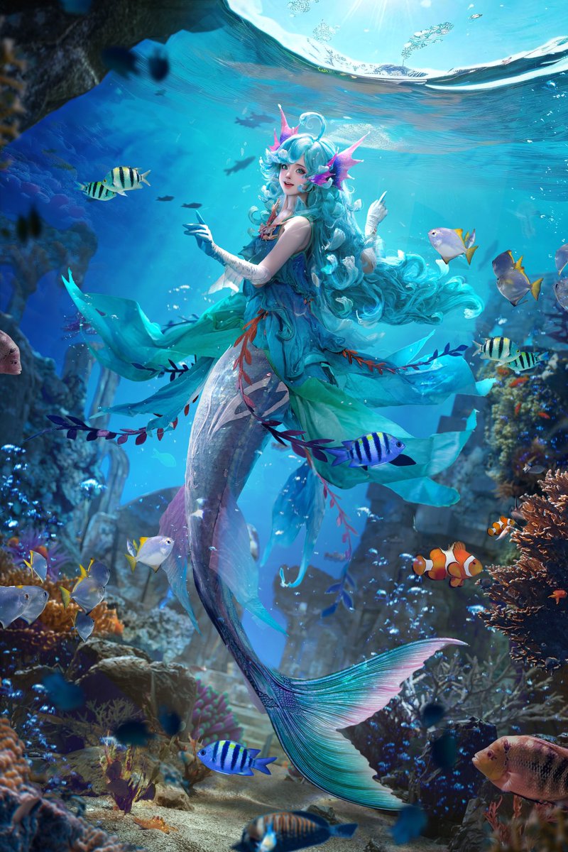🧜‍♀️我可不会变成泡沫
我是可以再来一次的人鱼朵朵！

私は泡にはなりませんよ🫧 https://t.co/FB32yPFptF