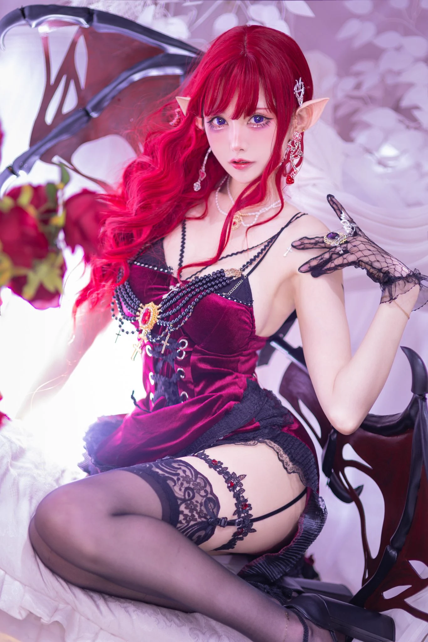 Give me your sweet blood. 🩸🦇🧛#いいニーハイの日 https://t.co/UGd1vAVd0U