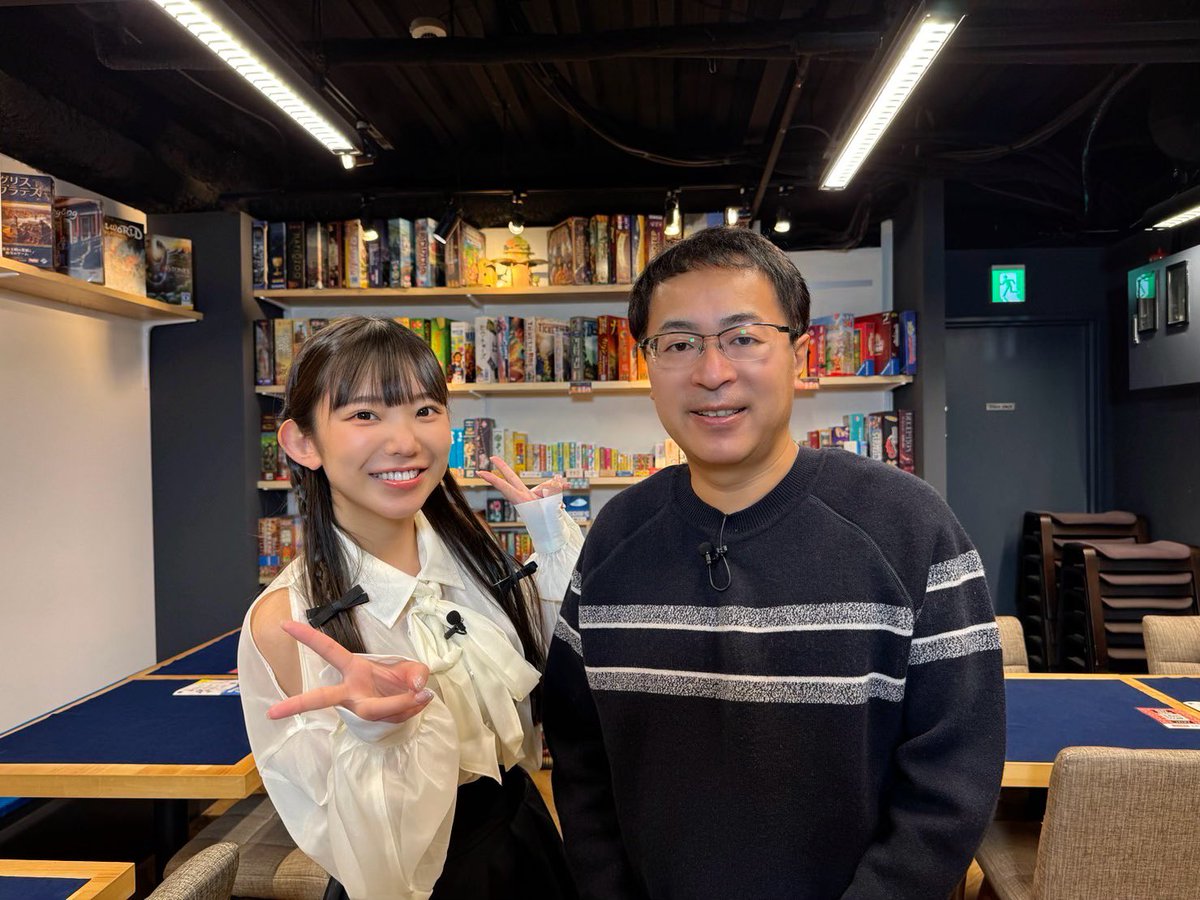 #奈良テレビ 「いい福みつけ旅」
本日12月6日　23:30～24:00放送です❤︎
今回は「JELLY JELLY CAFE」さんで色々なボードゲームをしました！
頭脳派としっきーとの勝負はかなり燃えたぜ...
ボドゲがこんなに楽しいなんてびっくりです😂😂
放送後にはYouTubeにもアップされます！
ぜひ見てください❤️
#いい福みつけ旅
#福盛訓之
#長澤茉里奈