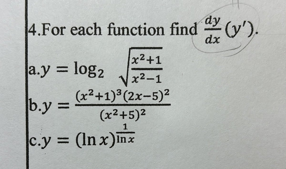 有沒有微積分大神啊求求了
我真的快算到瘋掉了
那個B小題喔真的是喔嗚嗚真的超長一大串我真的快瘋掉了
有沒有更簡單的方式啊
🥲
這個題目要求的是二階導函數嗎
二階導函數只能一階一階微分下來嗎？還是可以一次微兩階啊
我真的快瘋掉了啦
他微一階就已經夠長了 https://t.co/Tep3TLmoFZ