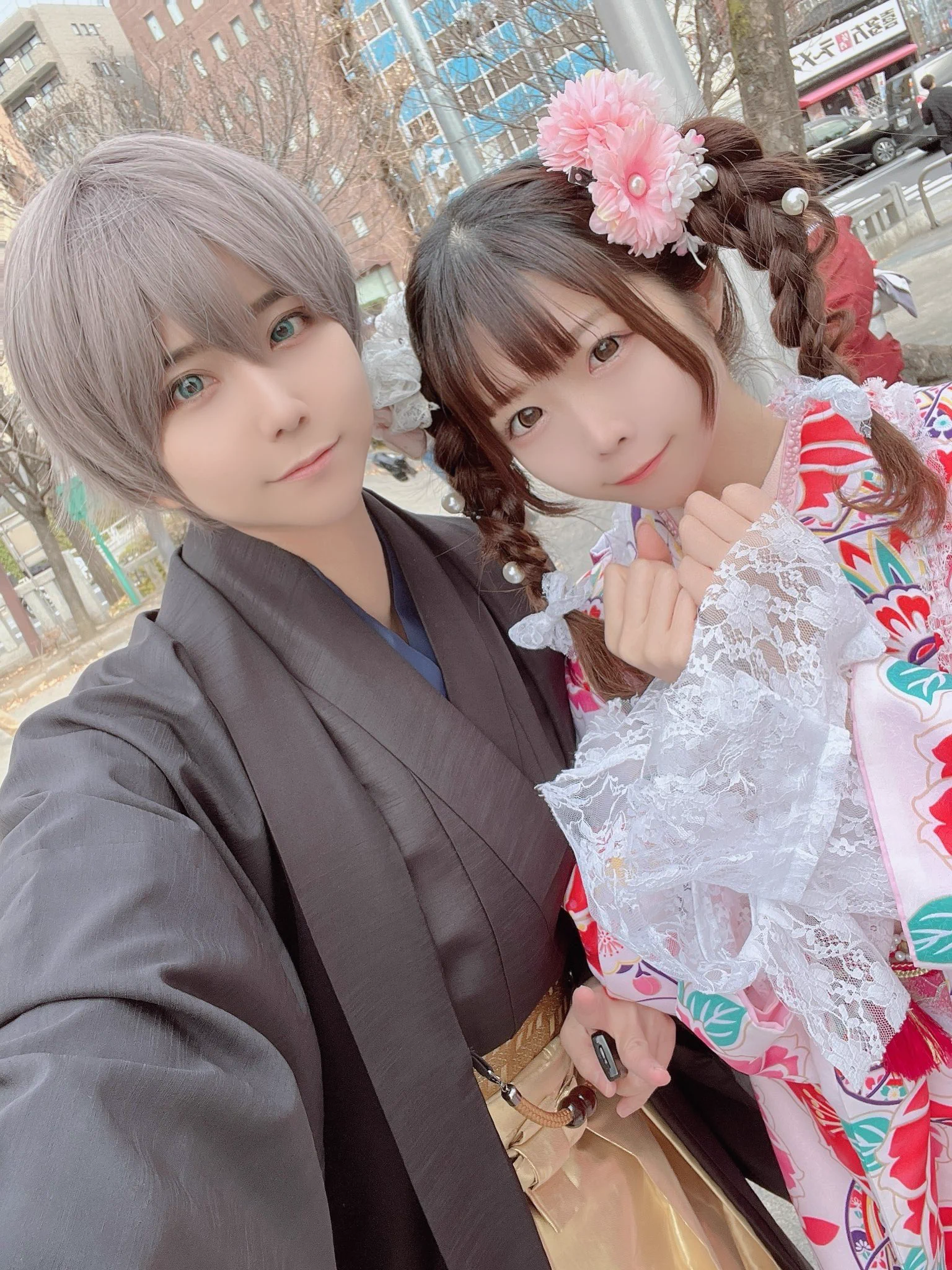 ニアさんとヮィです👘☺️@nyarome_cos https://t.co/lEb6qJpDX0