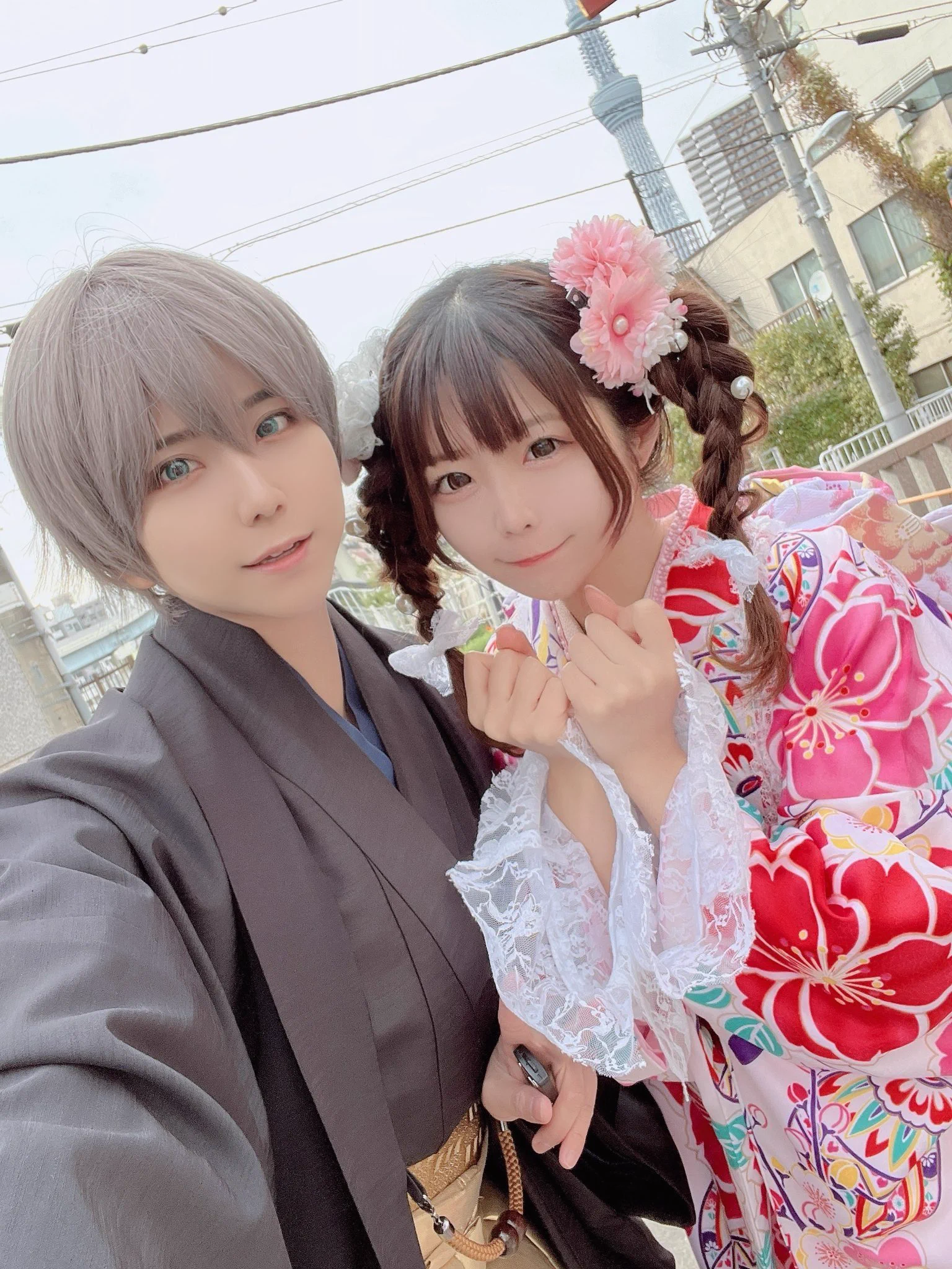 ニアさんとヮィです👘☺️@nyarome_cos https://t.co/lEb6qJpDX0