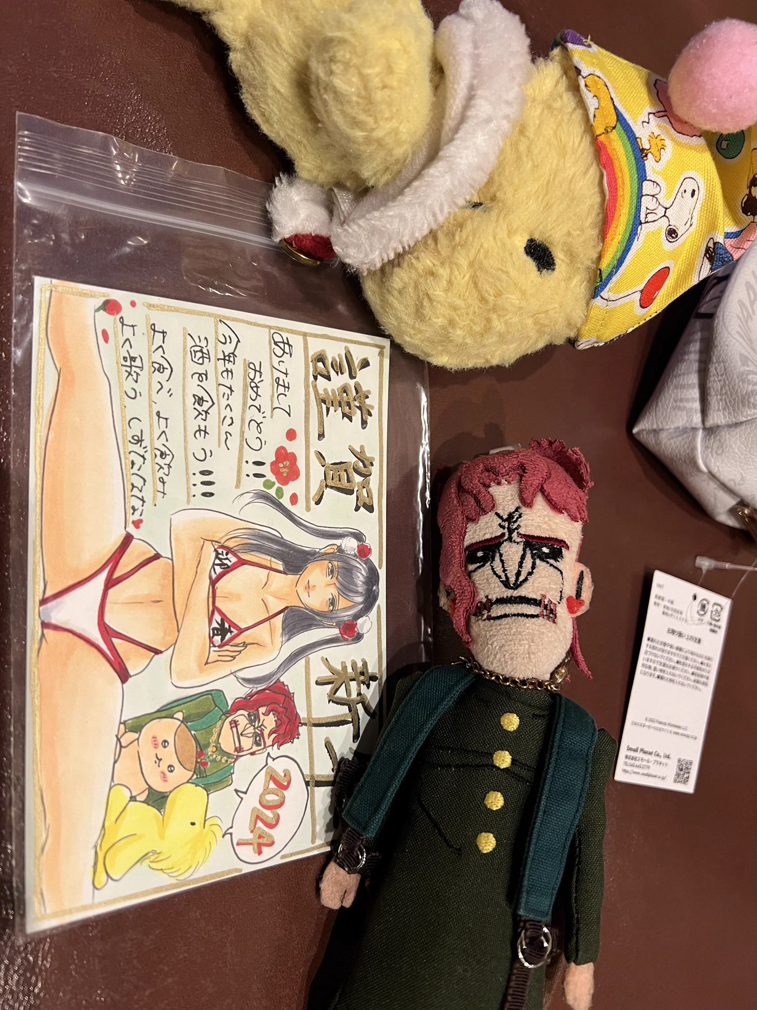 しずなさんからの年賀状嬉しすぎた😂いつも一緒に遊んでくれるしずなさんのくりまんじゅう先輩もいてかわいい😂✨それにしてもノリくんそっくりすぎる😎 https://t.co/6lLRpWzlFP