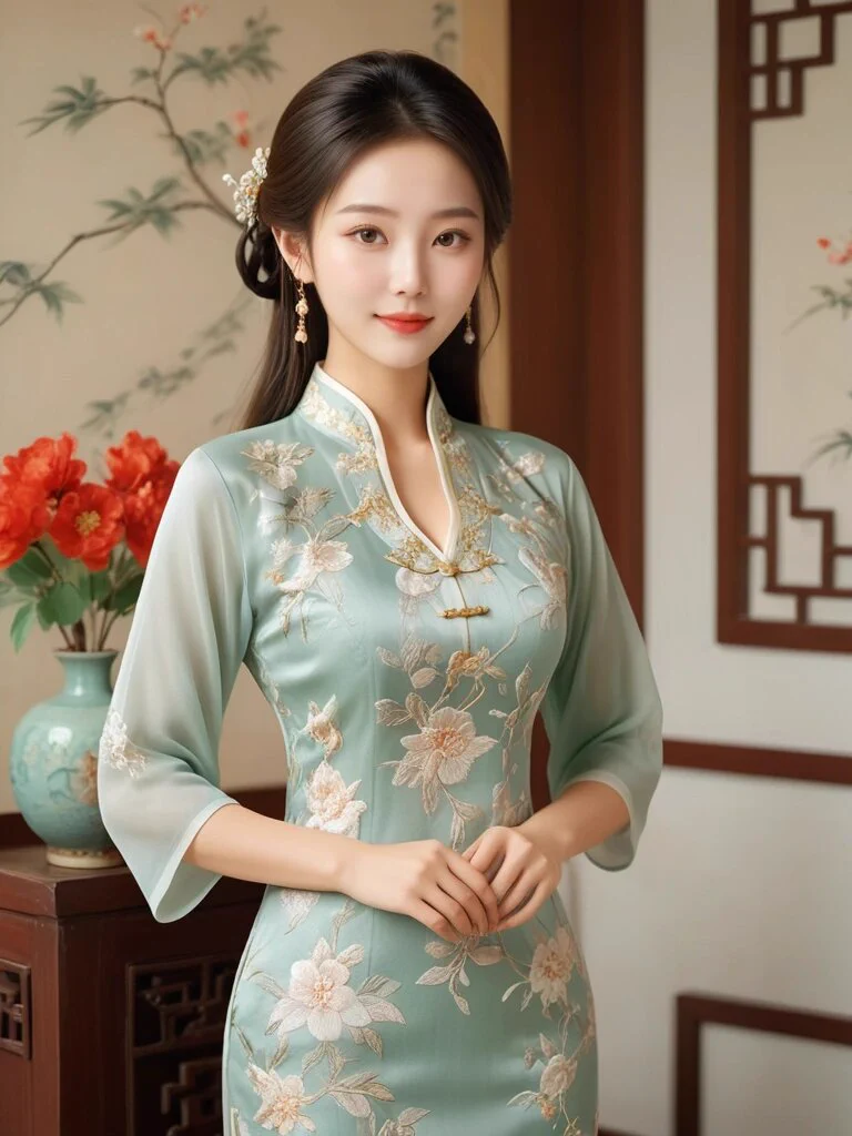 🎀旗袍，是东方女性的美丽密码🎀。💕它勾勒出女性的曼妙身姿，展现出优雅与自信💕。 https://t.co/eoe9r1cvHh