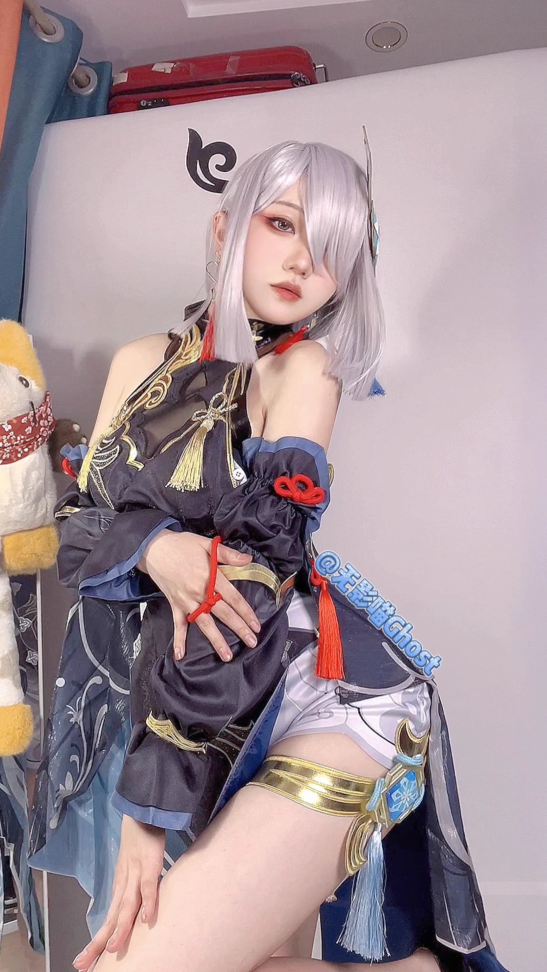 shenhe #GenshinImapctclothes @hexiejia https://t.co/m1LhONTxZl