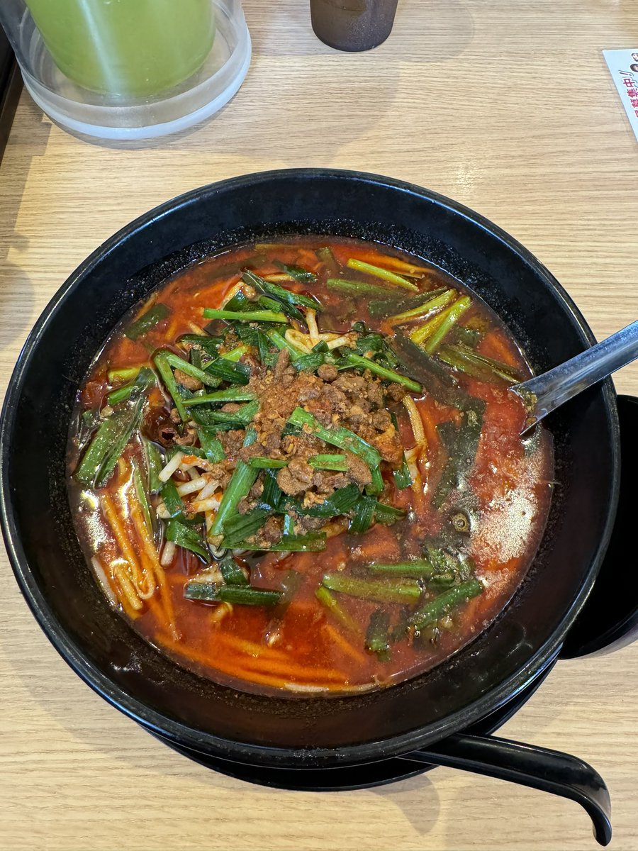 一刻魁堂の台湾ラーメン10辛！
おいしかった〜！めっちゃ辛い！！笑
後半もよろしくおねがいします🫶✨
終了間際だとバタバタしてしまうのでお早めのお時間にぜひお越しください🥰 https://t.co/YO1T9lnHNc