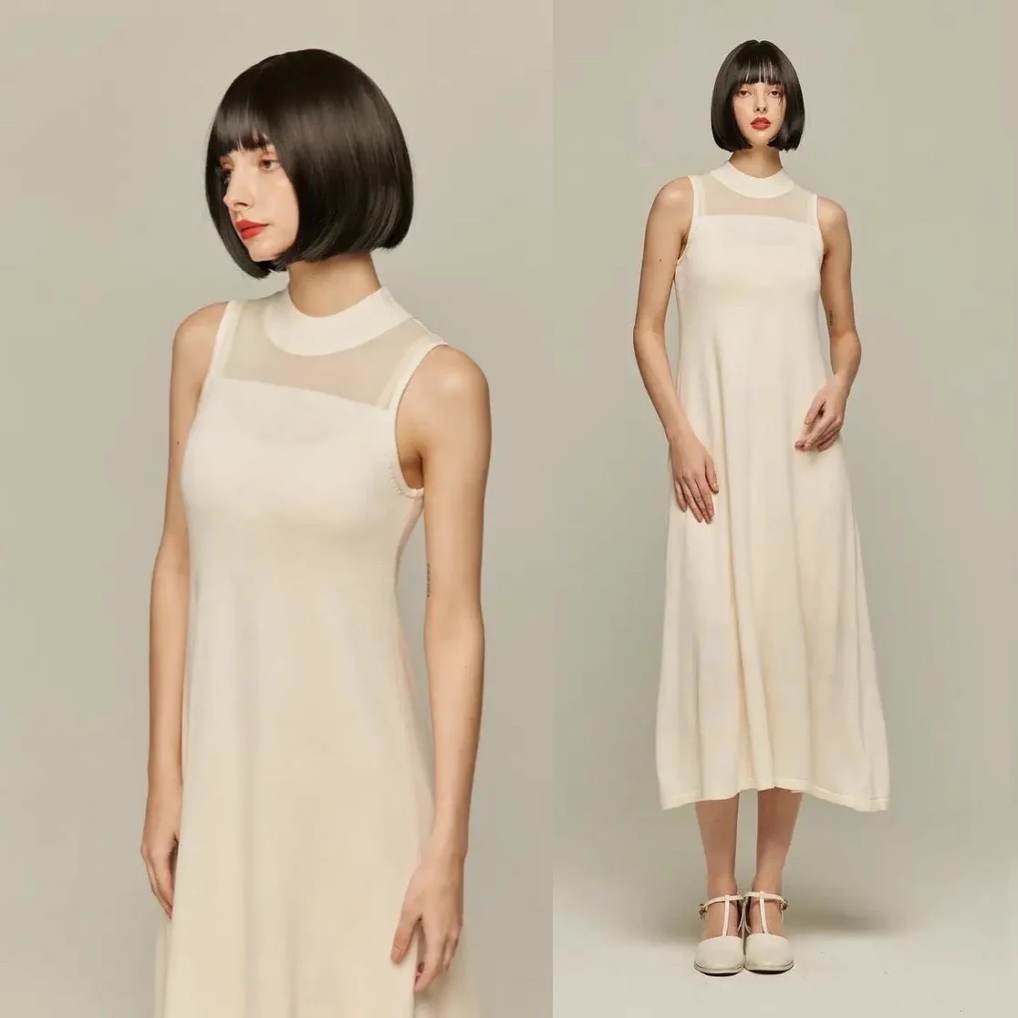 6月1日(土)お昼12時新作販売開始🌹《バラを贈ったのは誰？》シアーデザインサマーニットワンピース(インナー付き)Cream,Black#TNEWTIES #トゥエンティーズ https://t.co/W9BKg0QV8S