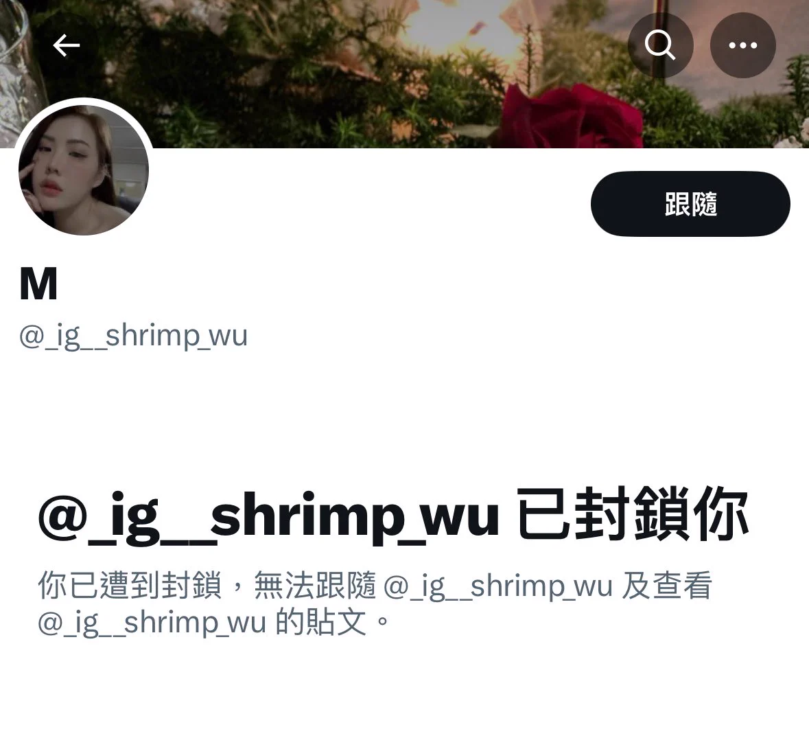 自己被自己封鎖什麼邏輯……. https://t.co/1ijauMDf1S