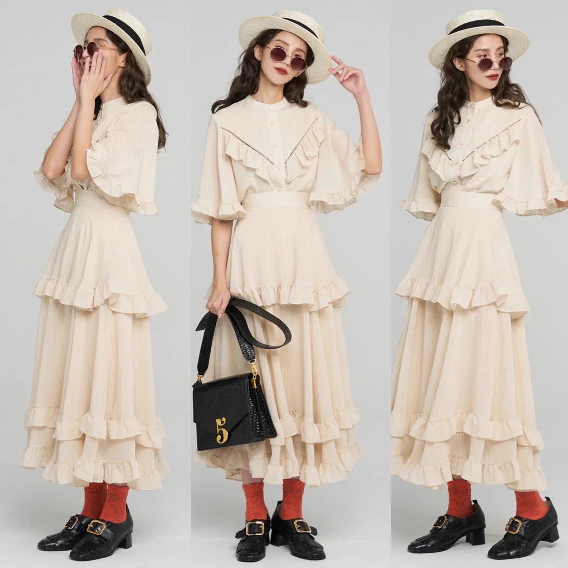 【TNEWTIES-Cream Soda】🧊🍦《湖へピクニックに連れて行って》Skirt《手でペンを回し続ける》Blouse《順番に滑り台で遊ぶ》Dress《今夜のスペシャルゲスト》Blouse/Skirt《これはオーエンのエサ》Sweater《月の呪文を唱えて》Tops/Skirt#TNEWTIES #トゥエンティーズ https://t.co/Zc03WcBHh7
