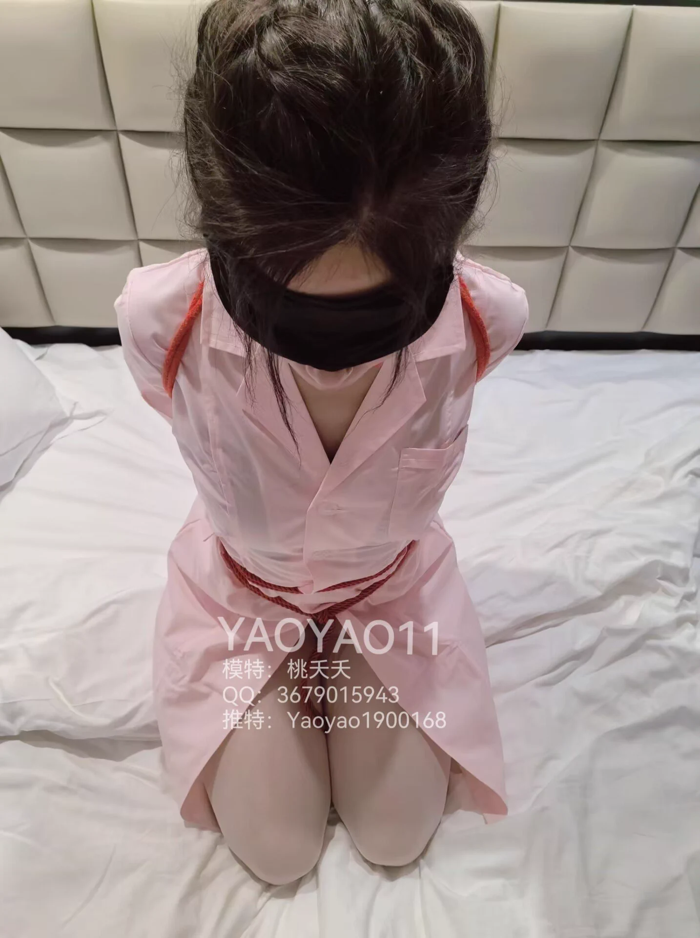 很久没穿护士装了，粉色的也不错哦……＃KB ＃口球 https://t.co/nkABUKXhNs