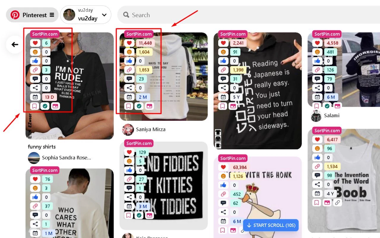 https://t.co/jGf104kWHh is a browser extension that helps you analyze user behavior on Pinterest:👉 Display which pins have good interaction.👉 Store viewed data.👉 Sort the best pins (like, comment, save).👉 Filter advertisements.👉 Easily download images and videos. https://t.co/tuG24NuCoh