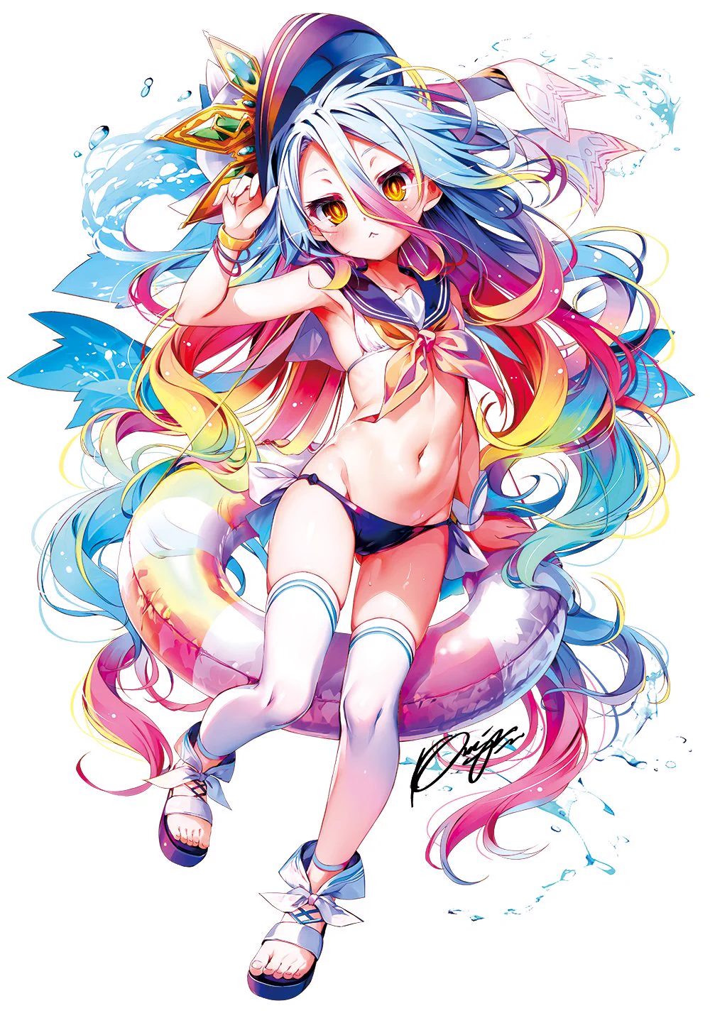 MF文庫J 『夏の学園祭2024』セーラー風水着の白 https://t.co/9IBgbqRy0y