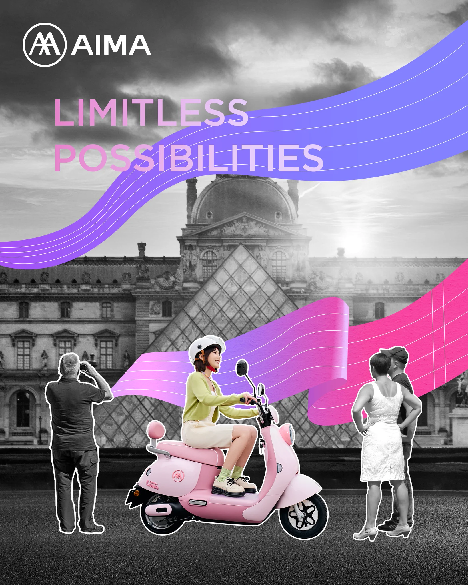 Embark on a romantic date with #AIMA_LUNA and accompany you to explore the fashion treasures in Paris. With the company of AIMA, explore the infinite wonders together.#AIMAeMobility #Paris #cycling #ride #StyleYourFreedomRide #AIMALife https://t.co/Qcpxd2pC5S