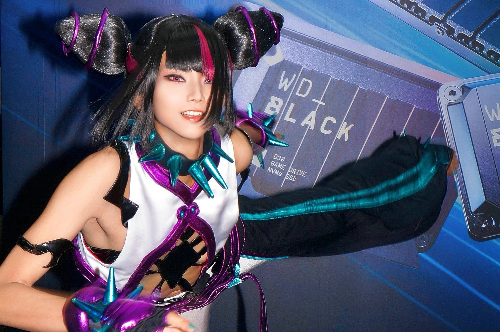 みんなおはよう世界Good Morning World📸 @kasaku0101#StreetFighter6 #TGS2024 #TGSコスプレ #東京ゲームショウ2024 #スト6 #ジュリ #JuriHan https://t.co/CT5pIiEFCk