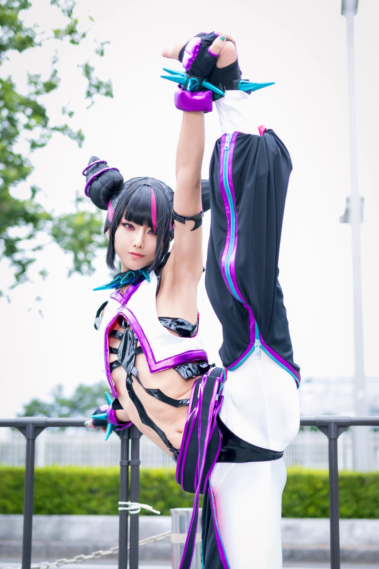 みんなおはよう世界Good Morning World📸 @bere0713#StreetFighter6 #TGS2024 #TGSコスプレ #東京ゲームショウ2024 #スト6 #ジュリ #JuriHan https://t.co/5qMVRAWkkM