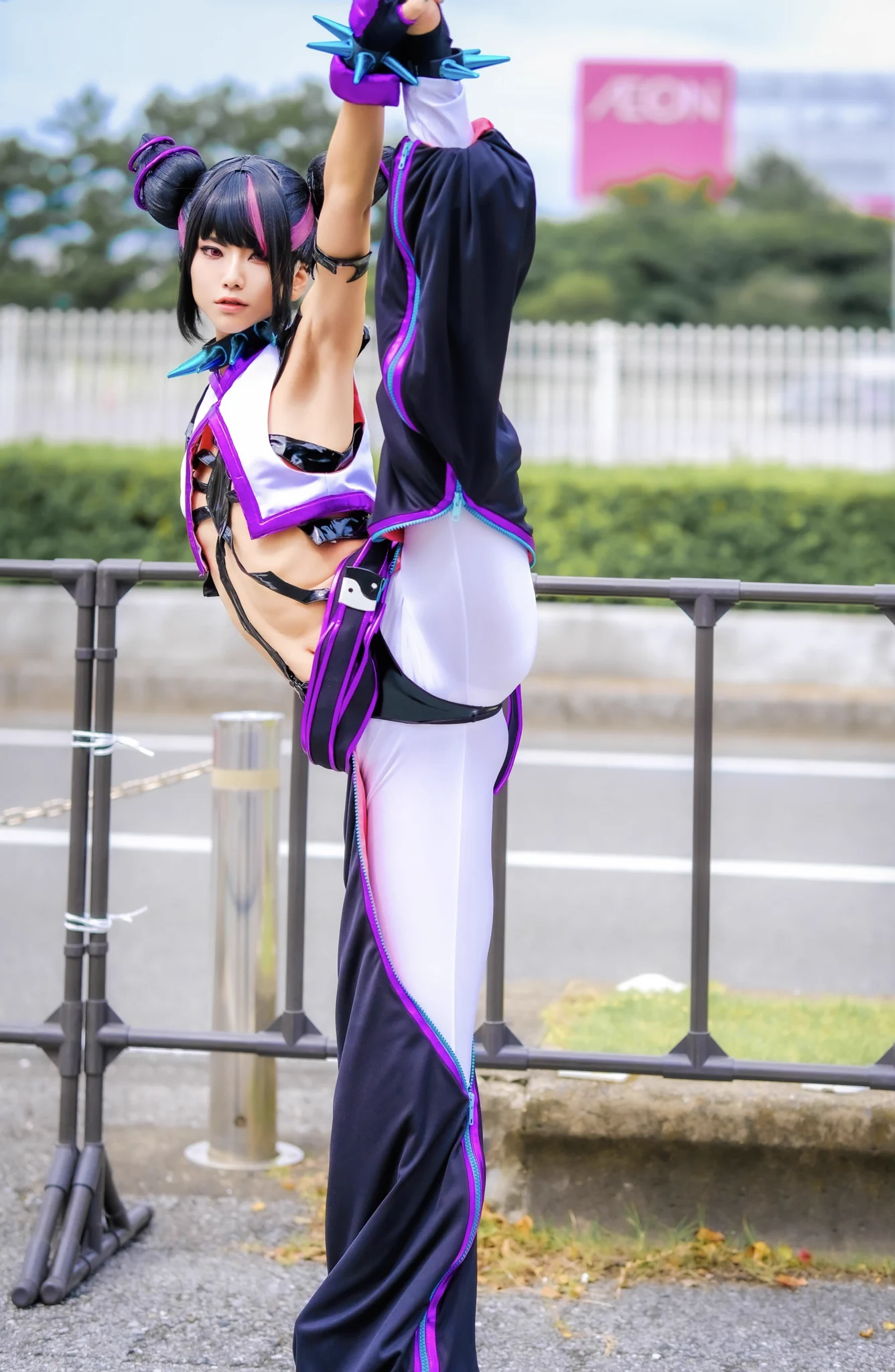 みんなおはよう世界Good Morning World📸 @abechi06#StreetFighter6 #TGS2024 #TGSコスプレ #東京ゲームショウ2024 #スト6 #ジュリ #JuriHan https://t.co/1WQslhhq0U