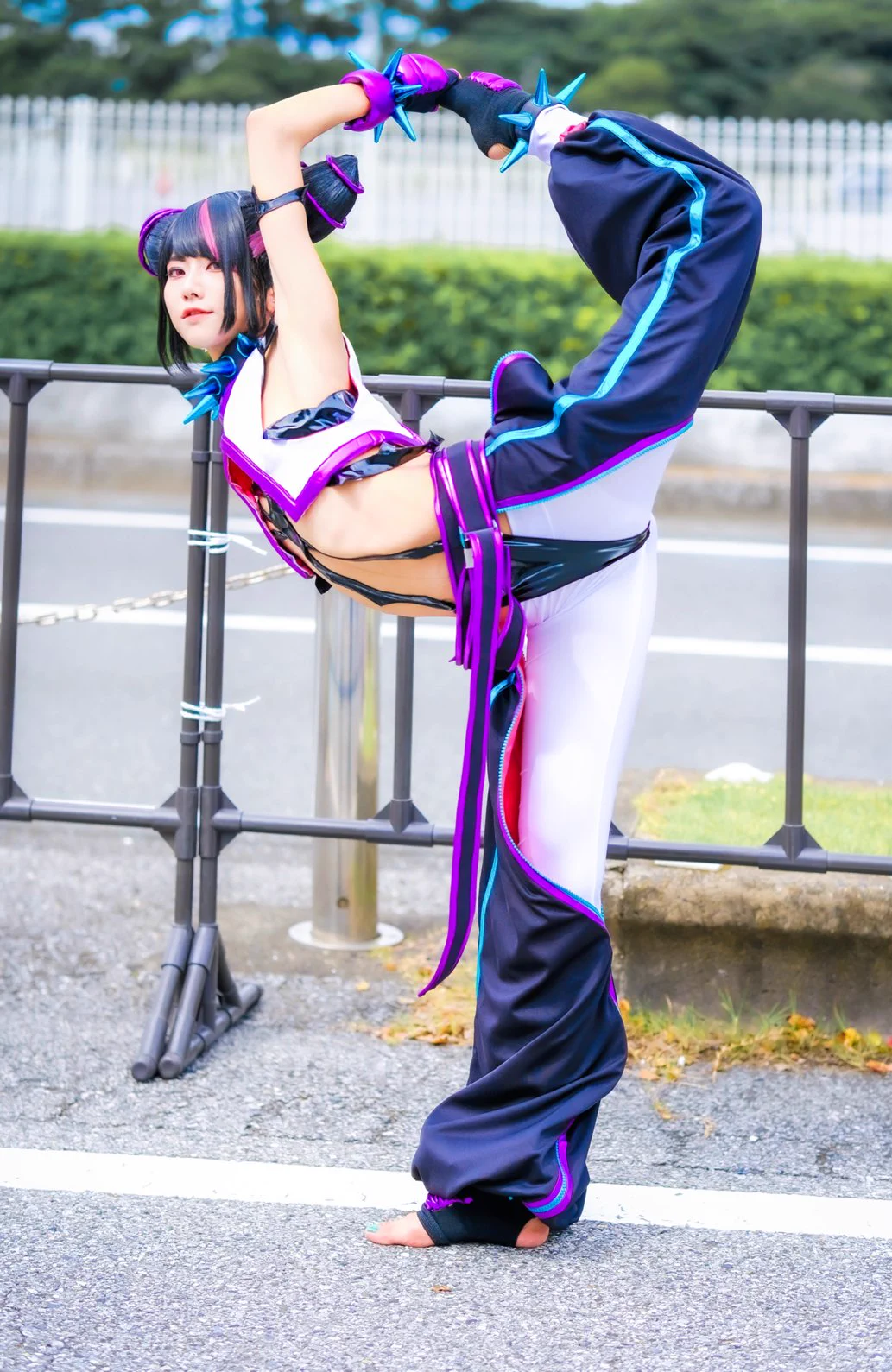 みんなおはよう世界Good Morning World📸 @abechi06#StreetFighter6 #TGS2024 #TGSコスプレ #東京ゲームショウ2024 #スト6 #ジュリ #JuriHan https://t.co/4YppCvQJBk